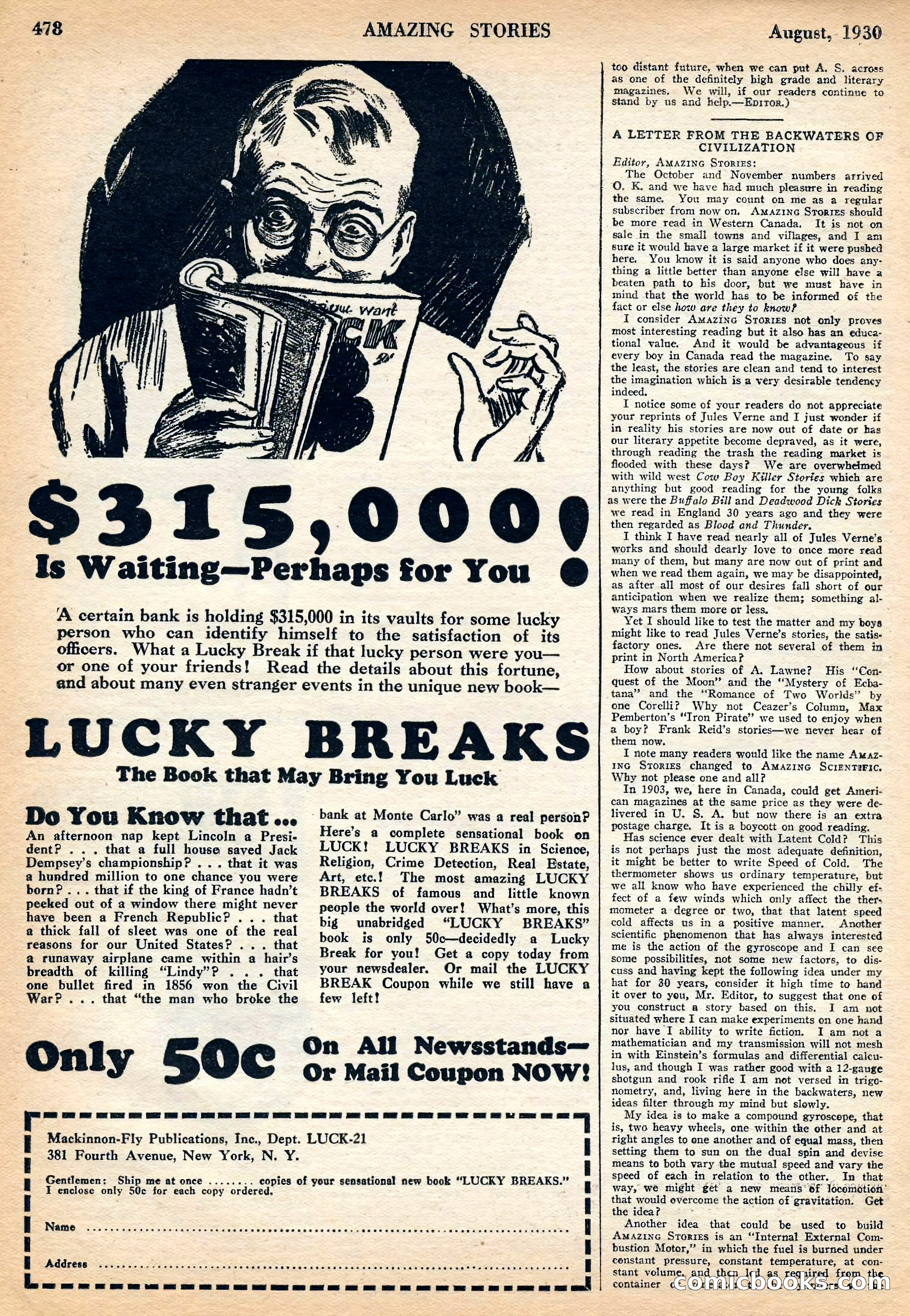 Amazing Stories, August 1930 — page 95 of 99
