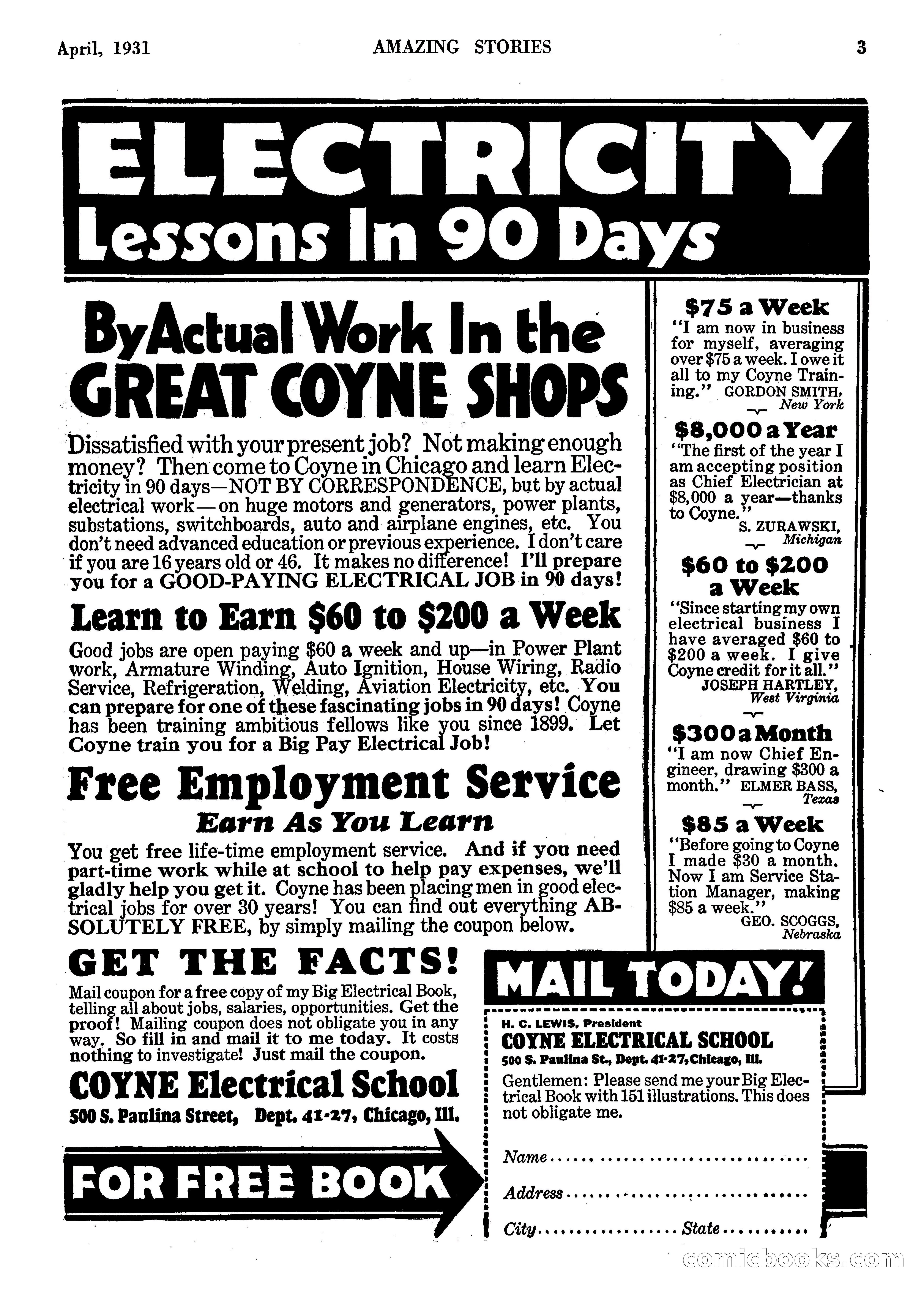 Amazing Stories, April 1931 — page 5 of 100