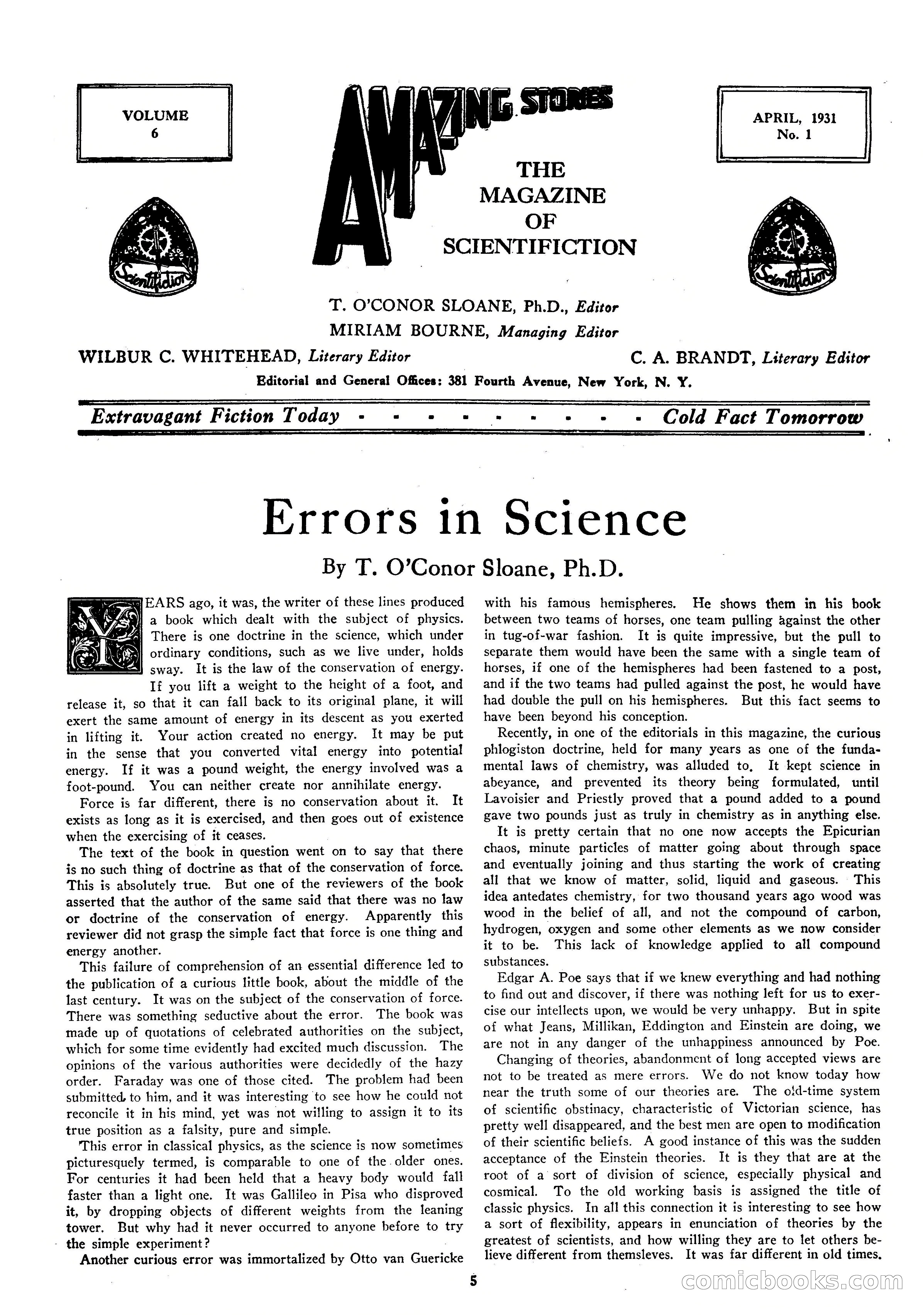 Amazing Stories, April 1931 — page 7 of 100
