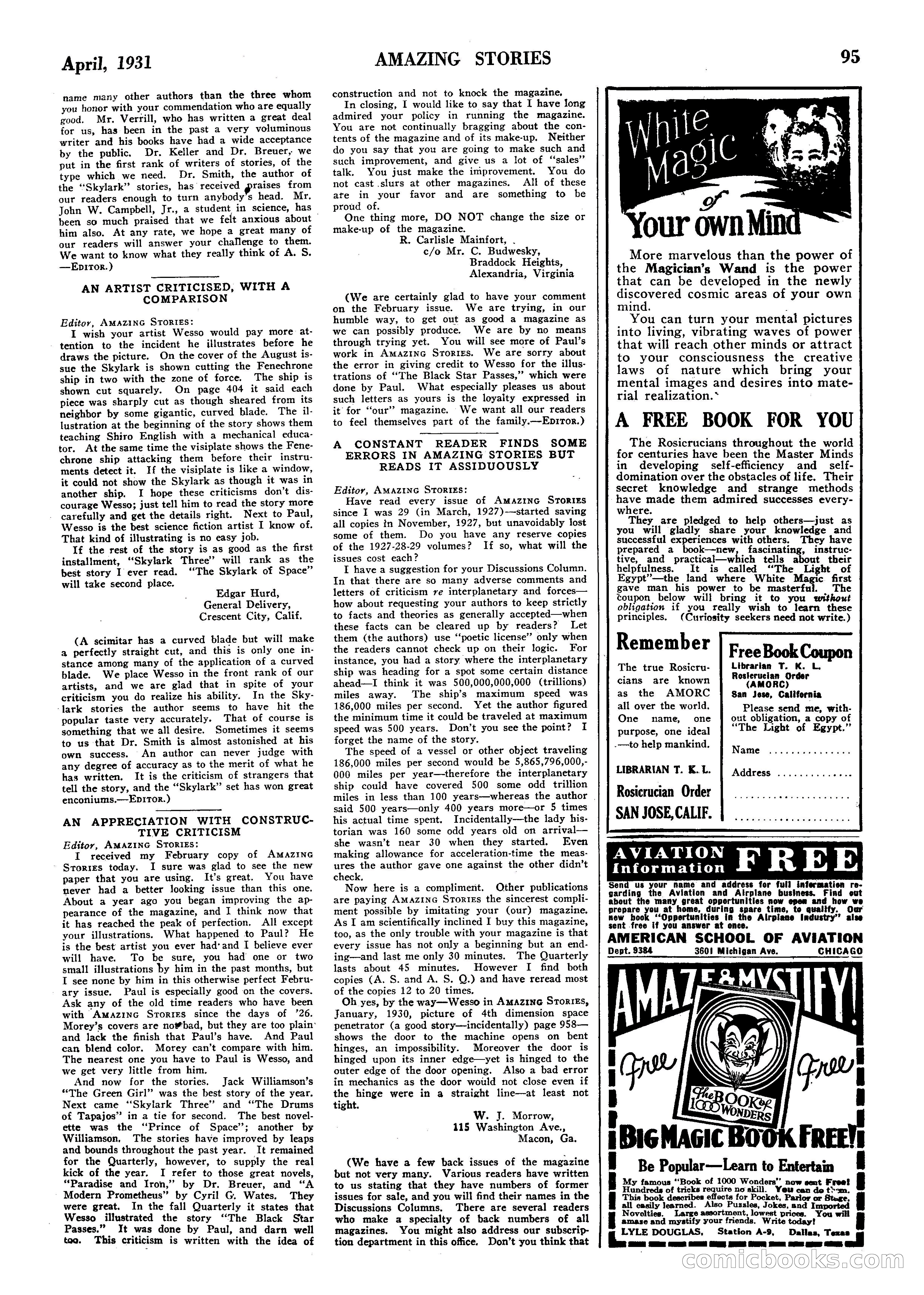 Amazing Stories, April 1931 — page 97 of 100