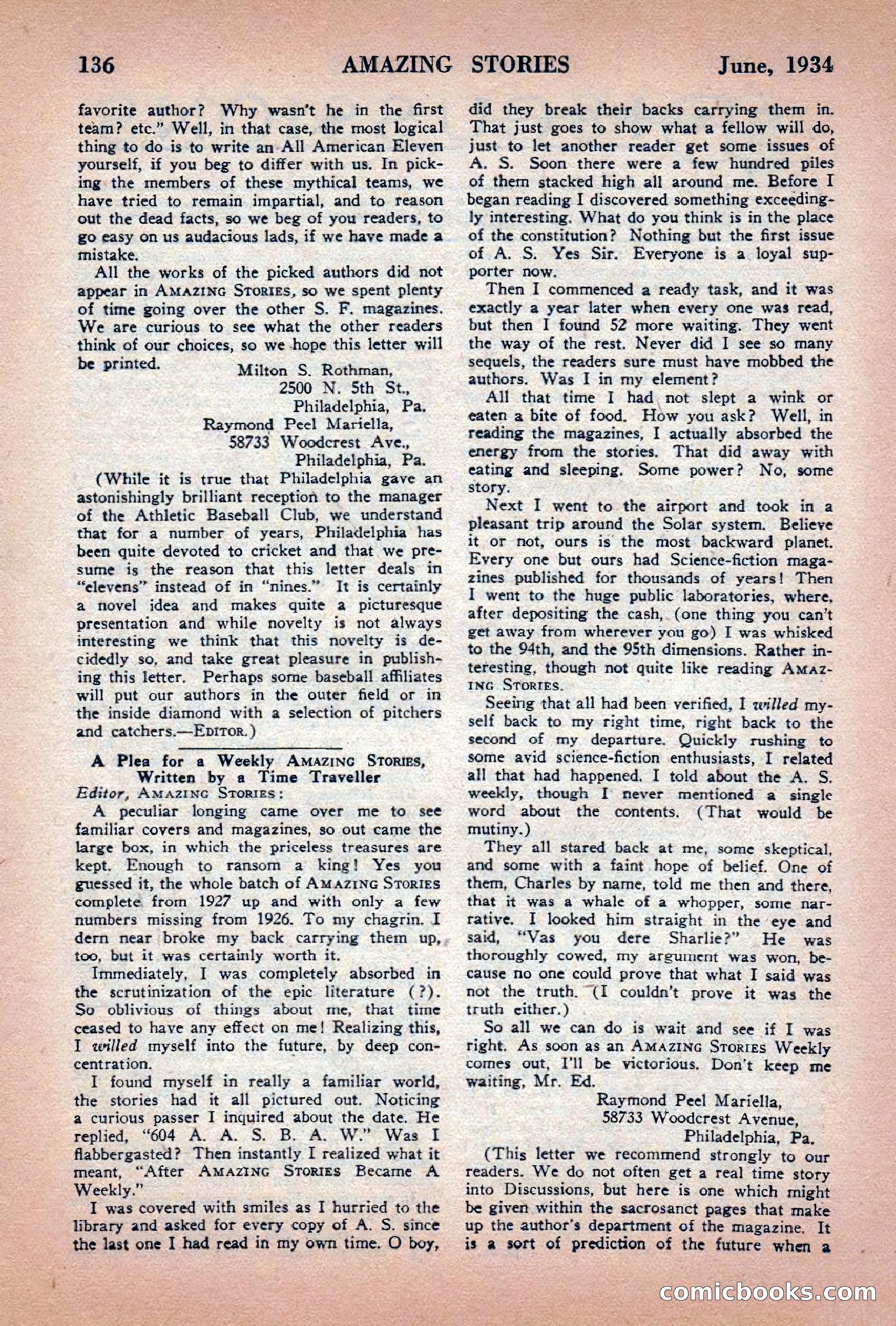 Amazing Stories, June 1934 — page 138 of 148