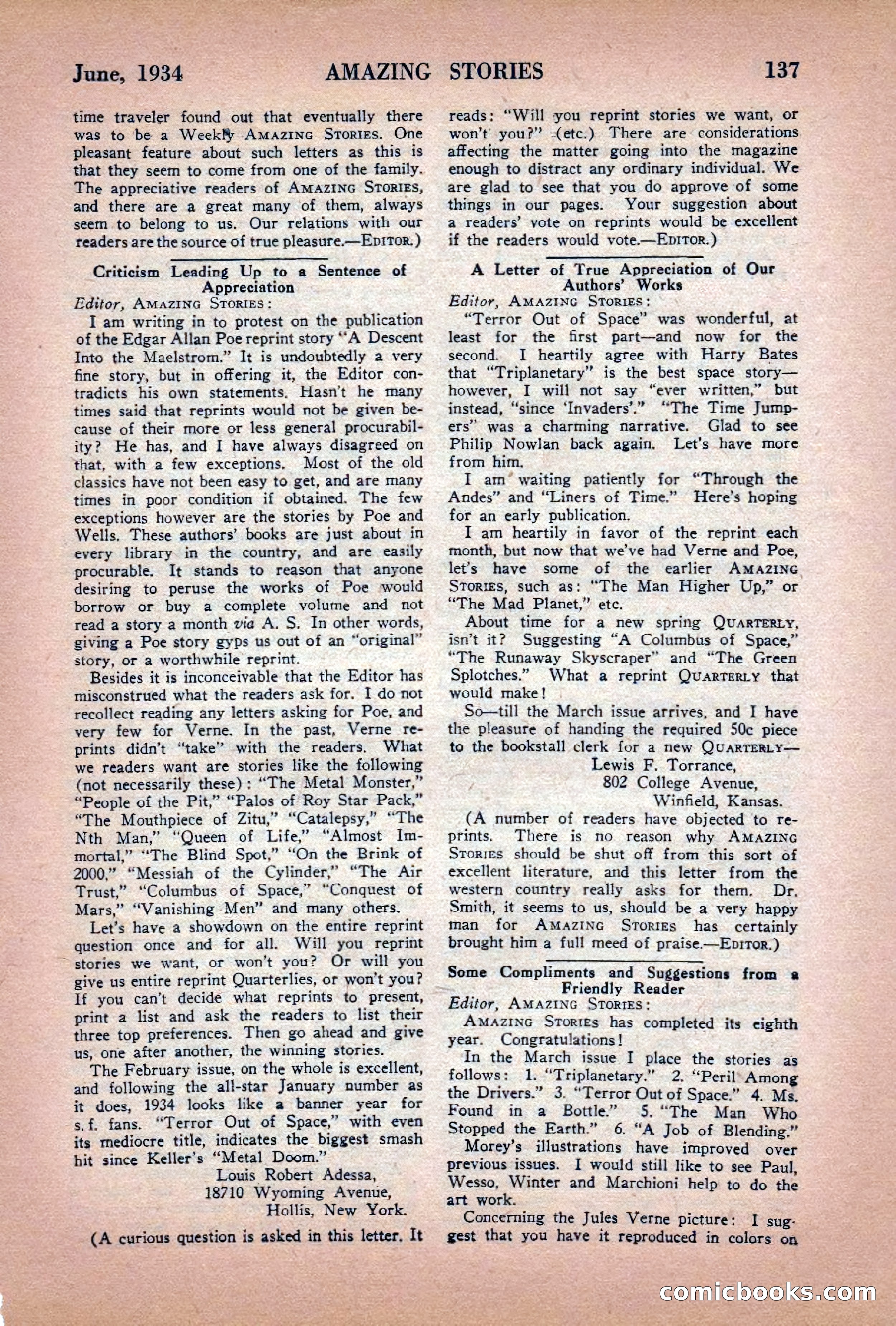 Amazing Stories, June 1934 — page 139 of 148