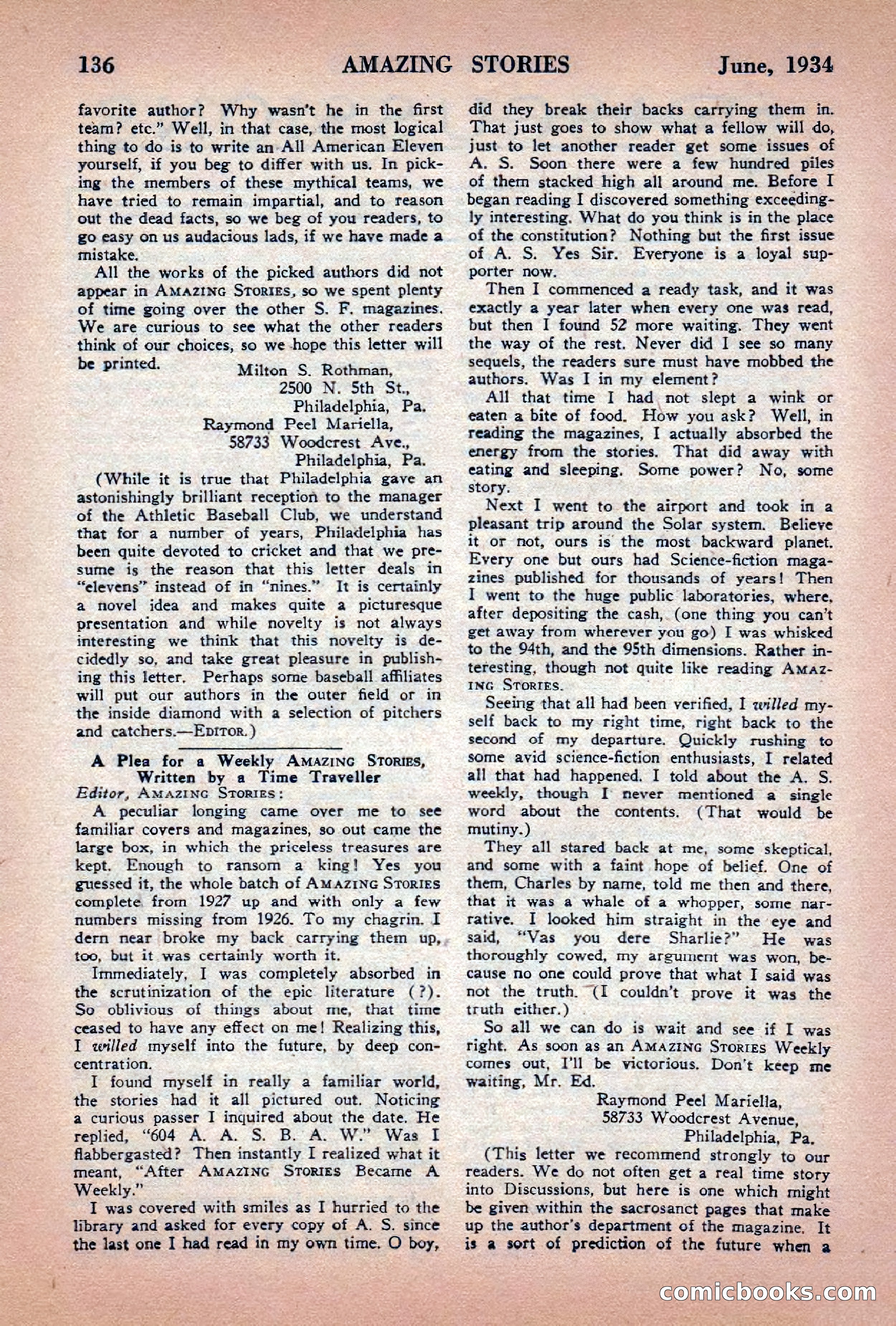Amazing Stories, June 1934 — page 138 of 148