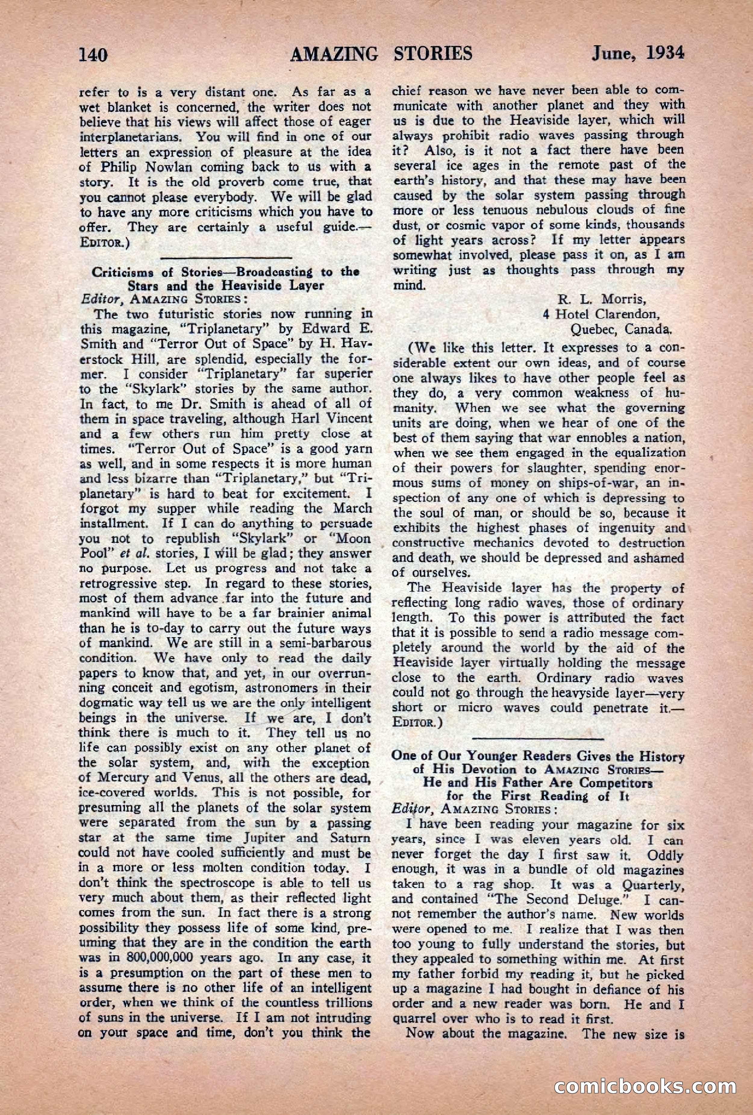 Amazing Stories, June 1934 — page 142 of 148