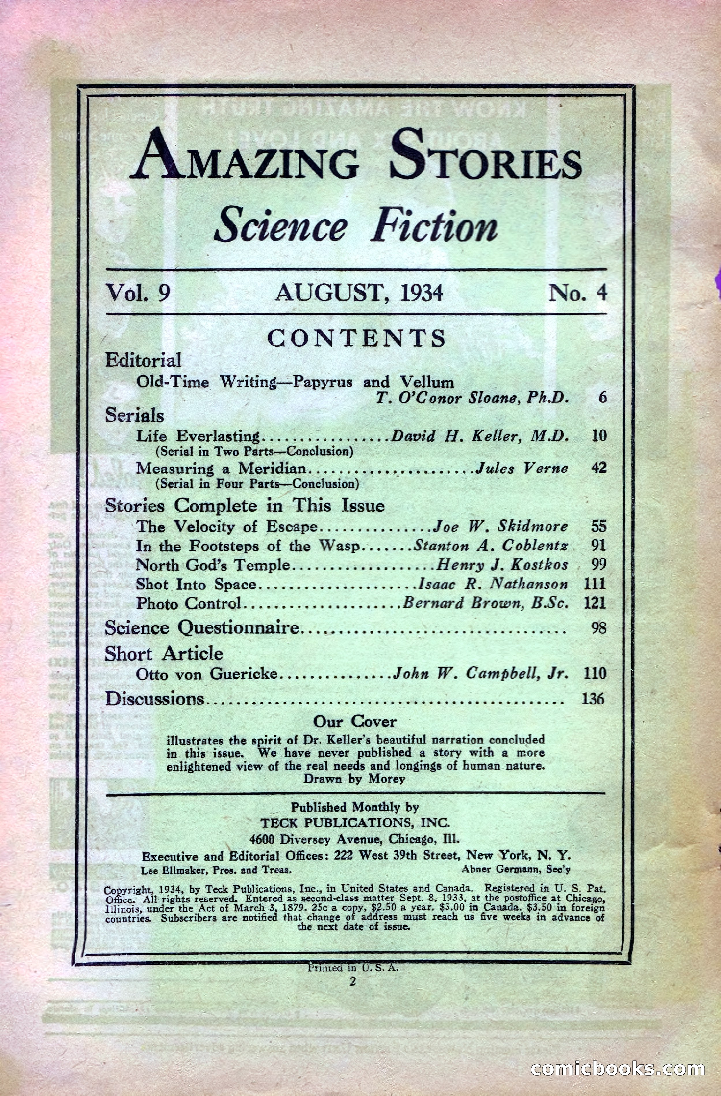 Amazing Stories, August 1934 — page 4 of 148