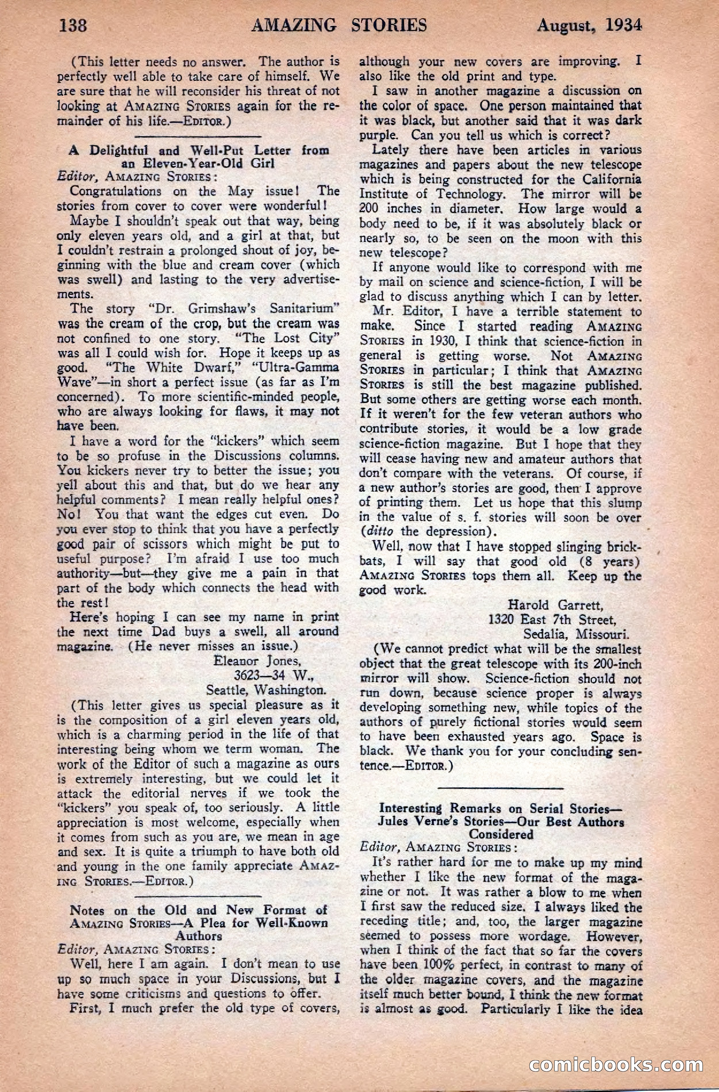 Amazing Stories, August 1934 — page 140 of 148