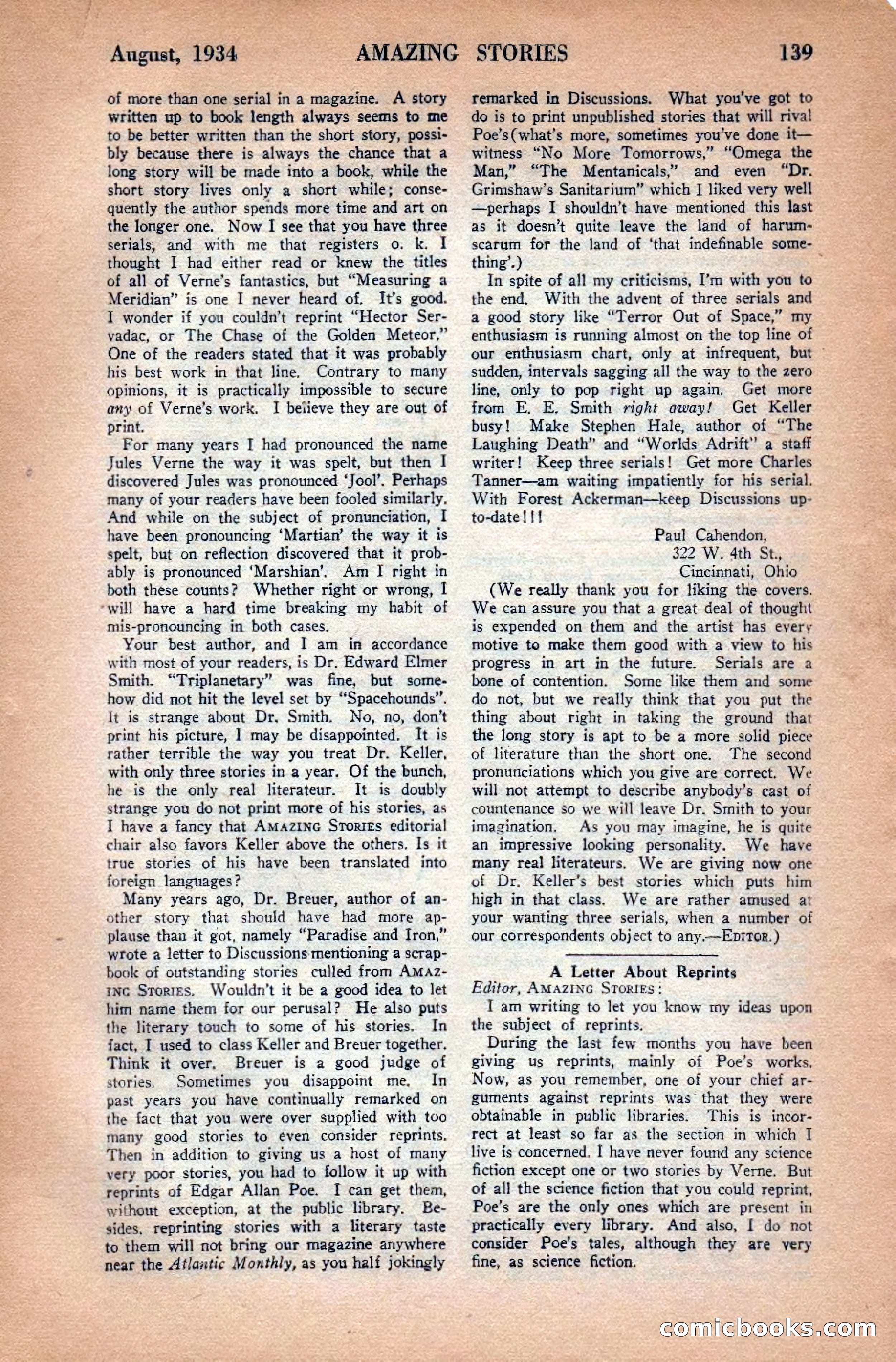 Amazing Stories, August 1934 — page 141 of 148