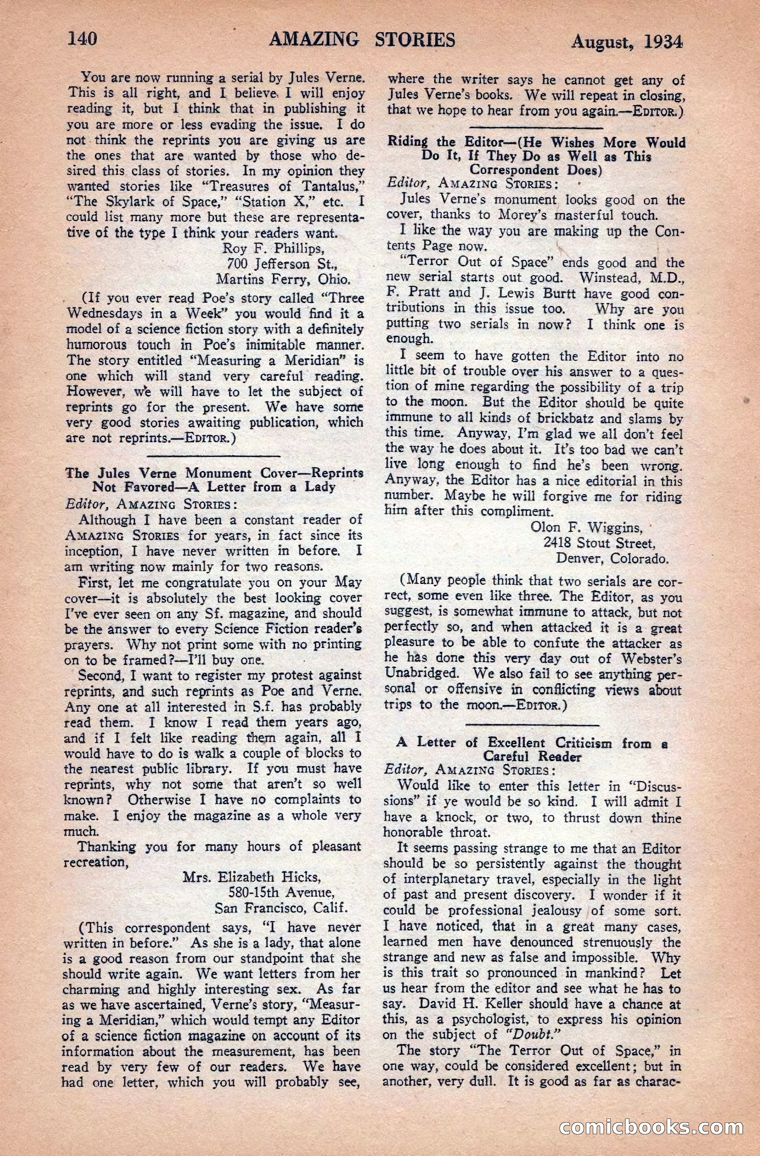 Amazing Stories, August 1934 — page 142 of 148