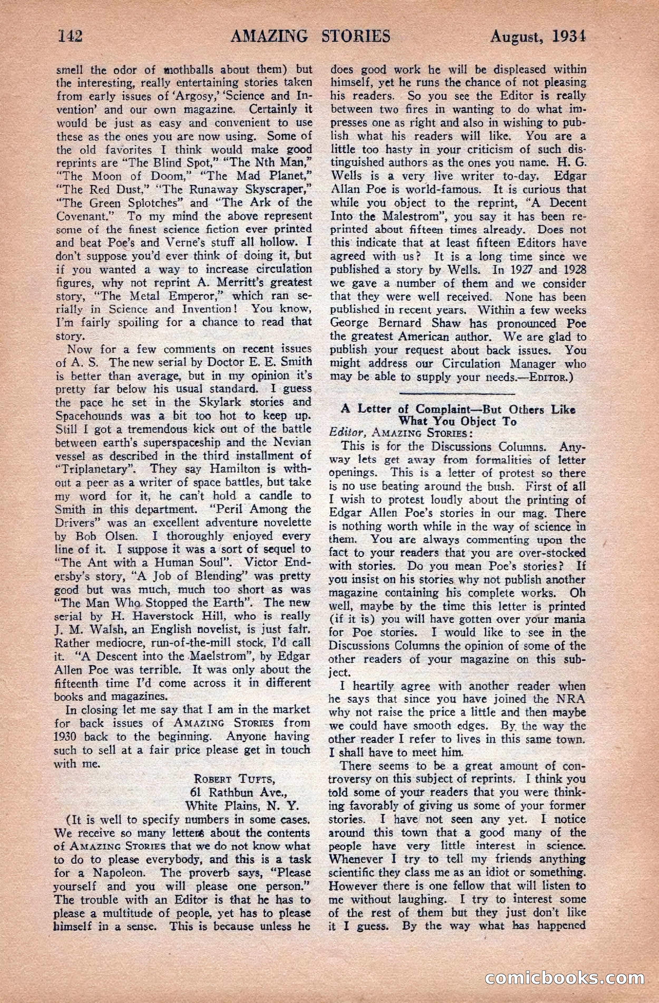 Amazing Stories, August 1934 — page 144 of 148