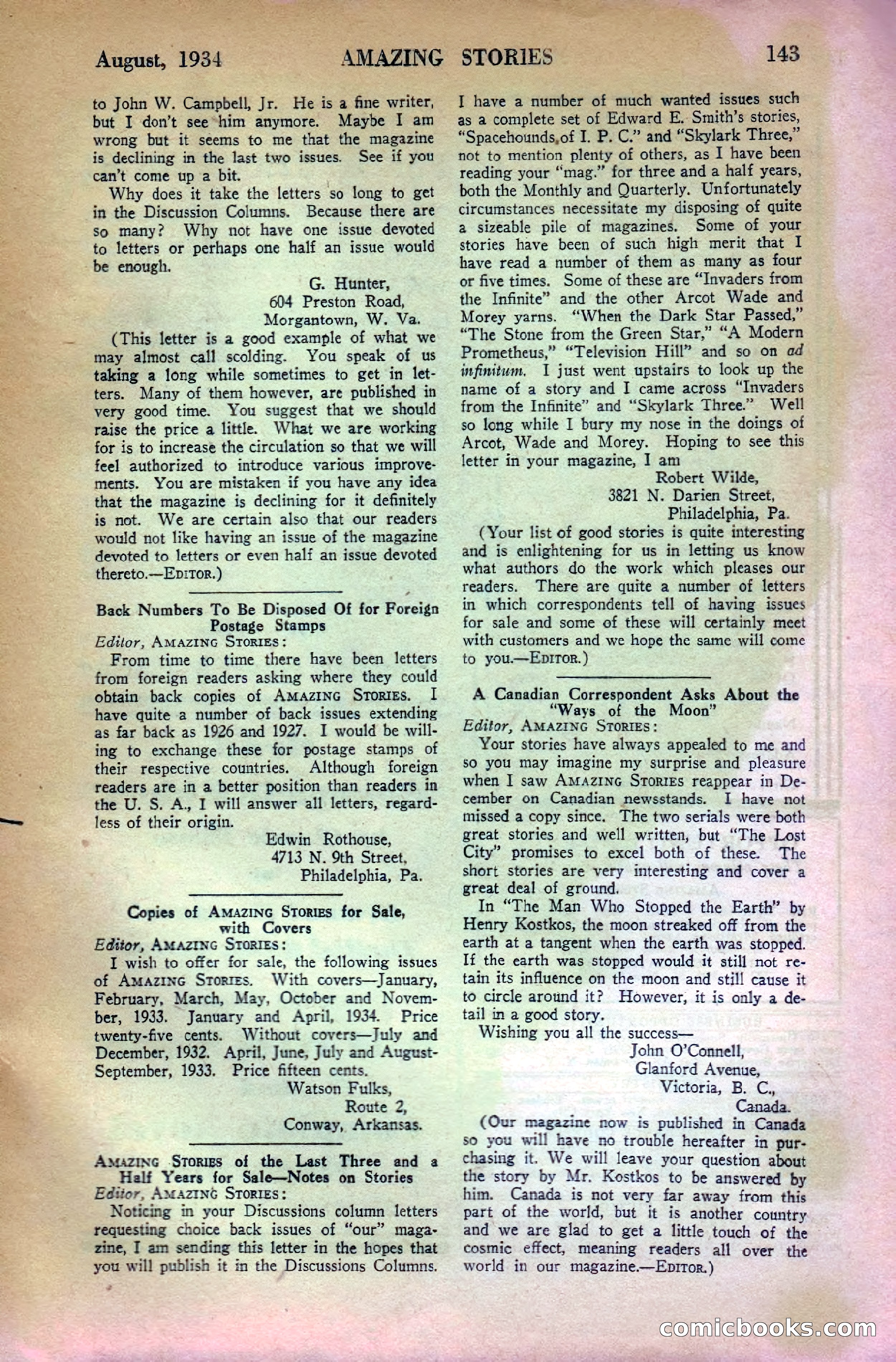 Amazing Stories, August 1934 — page 145 of 148