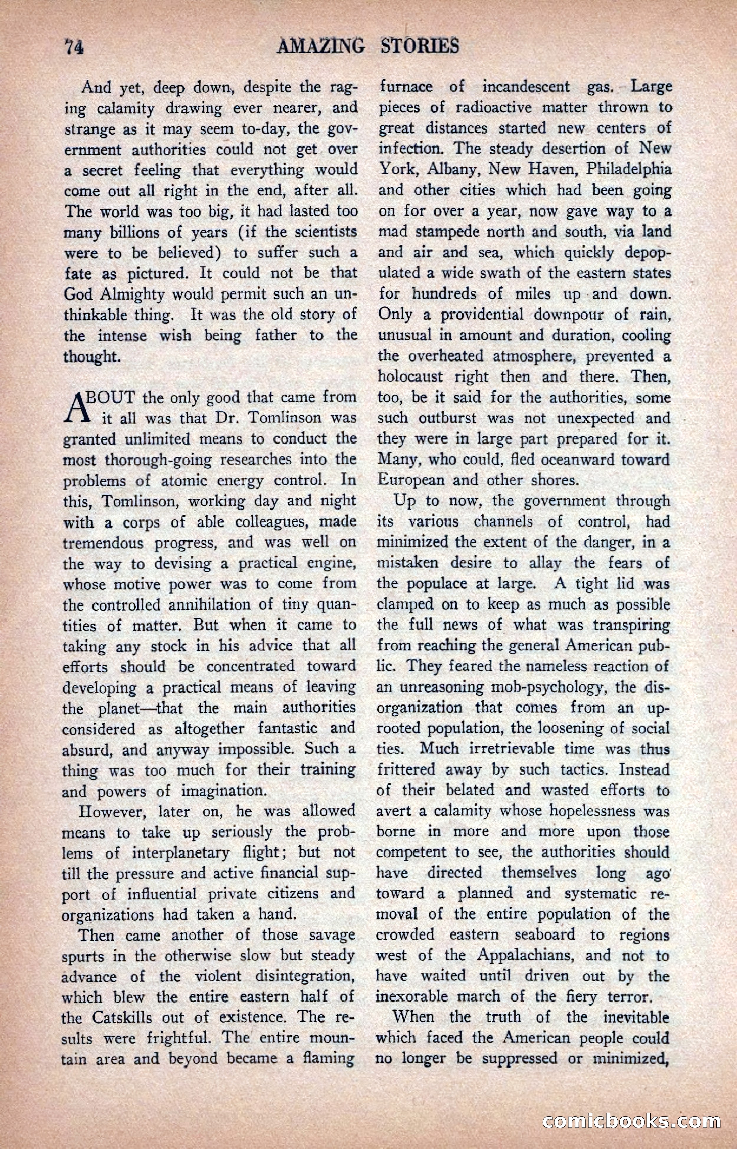 Amazing Stories, January 1935 — page 76 of 148