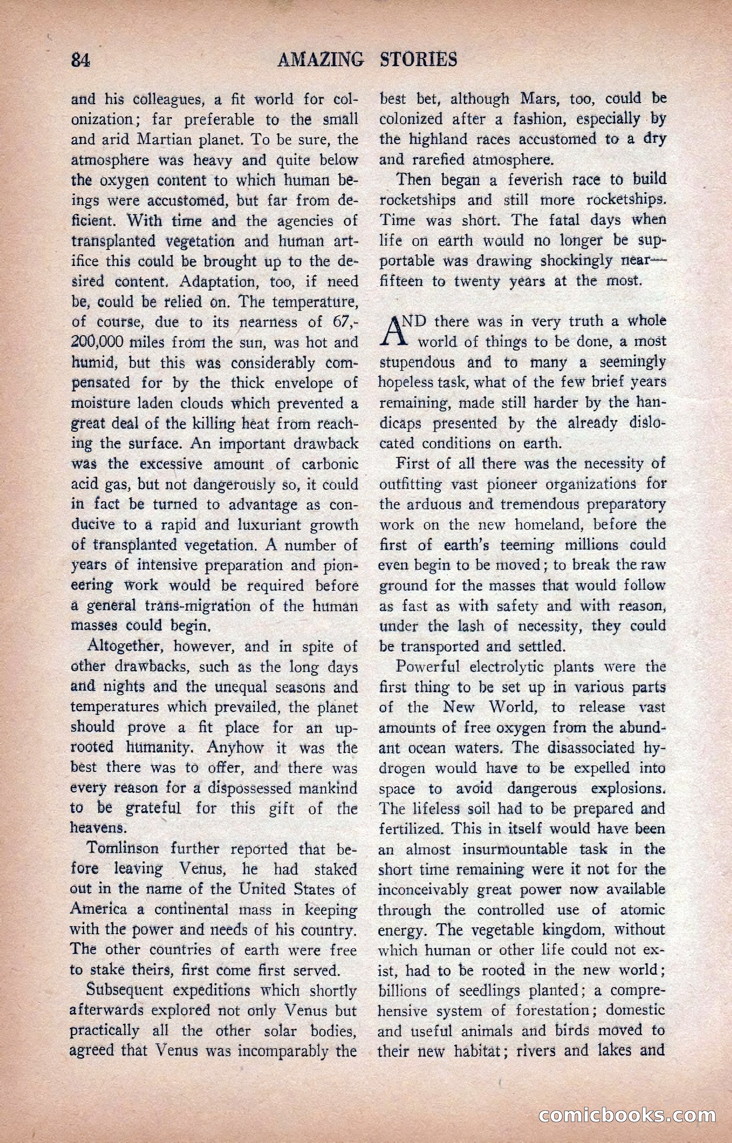 Amazing Stories, January 1935 — page 86 of 148