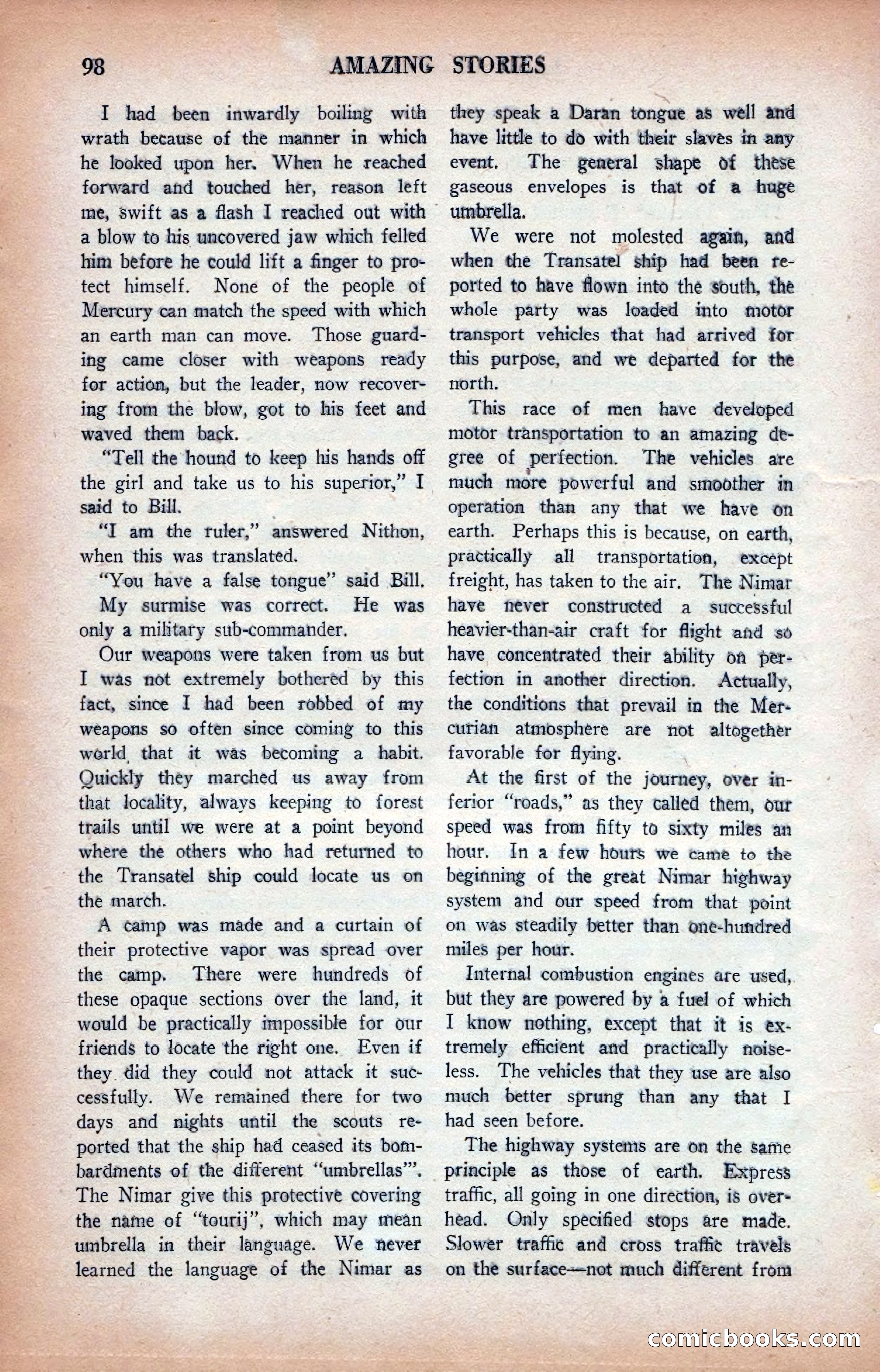 Amazing Stories, January 1935 — page 100 of 148