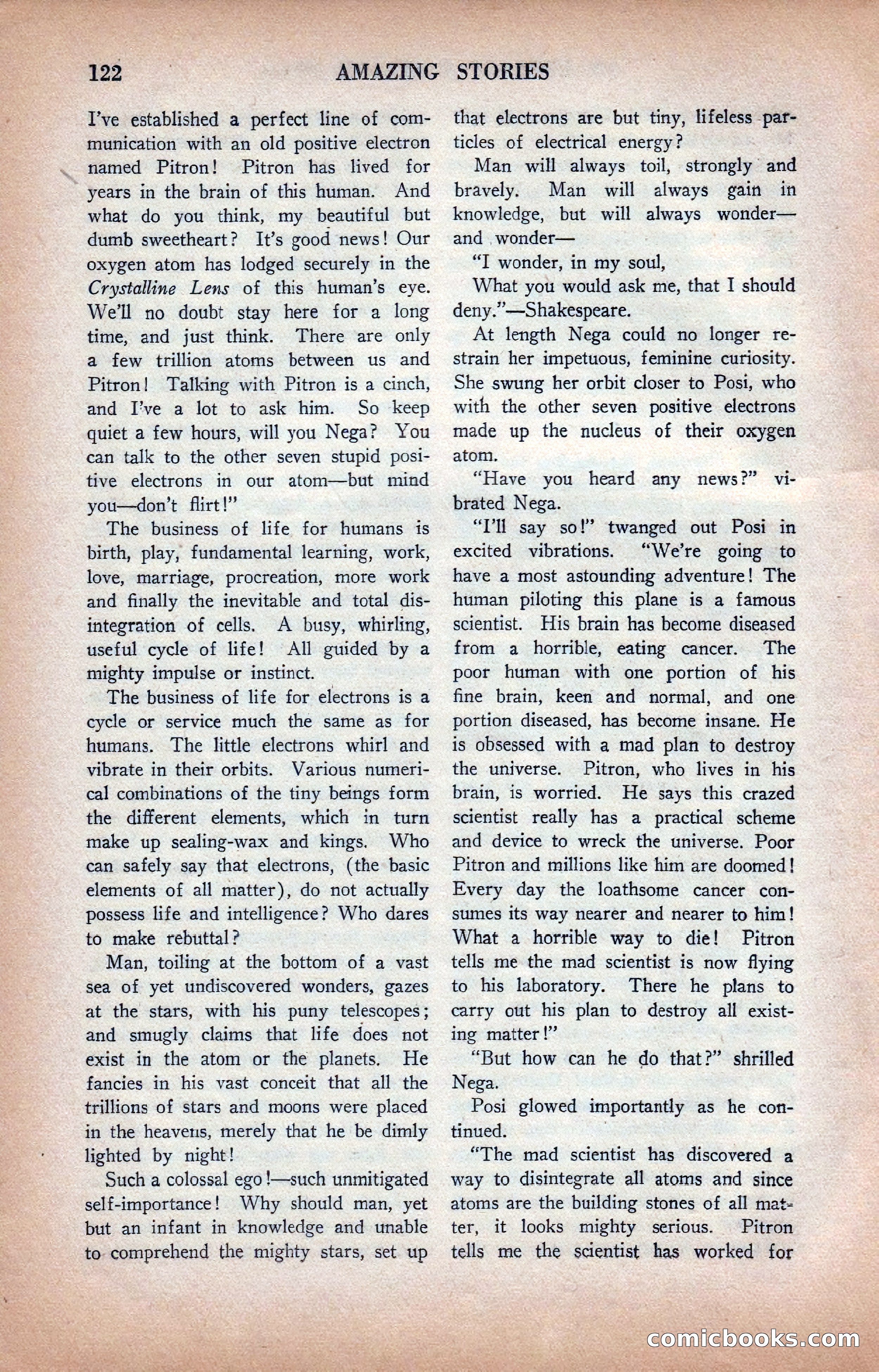 Amazing Stories, January 1935 — page 124 of 148