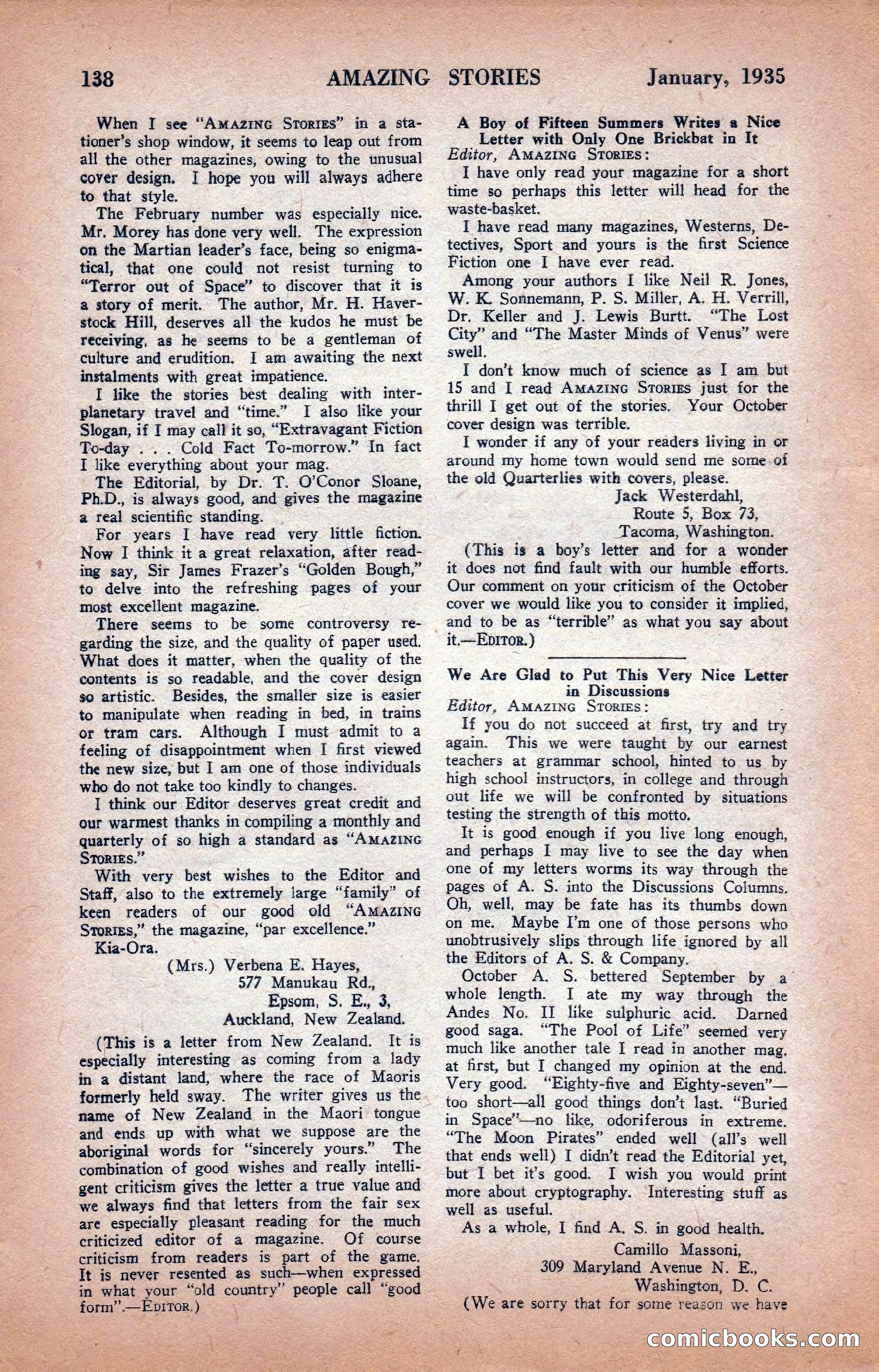 Amazing Stories, January 1935 — page 140 of 148