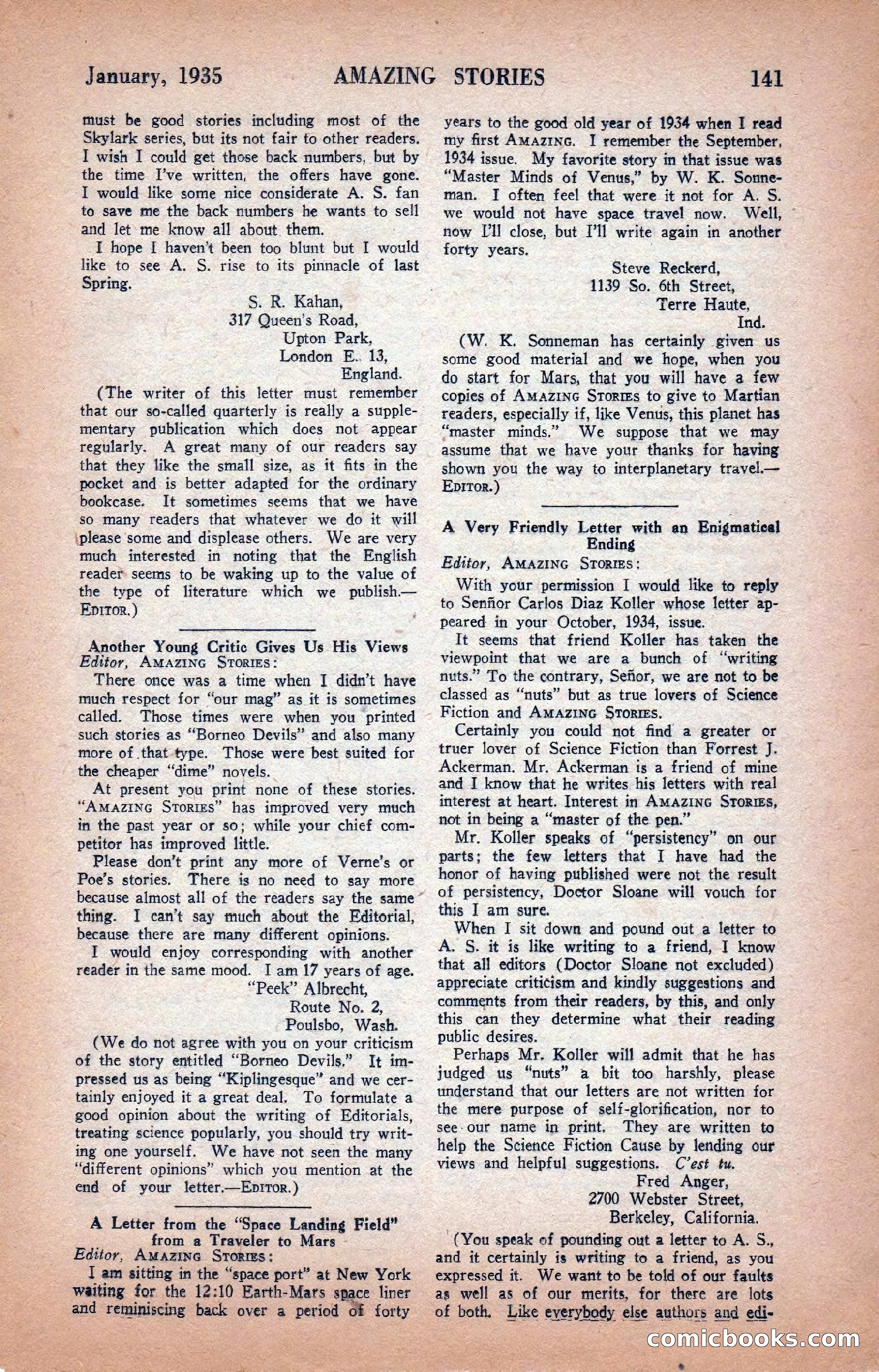 Amazing Stories, January 1935 — page 143 of 148
