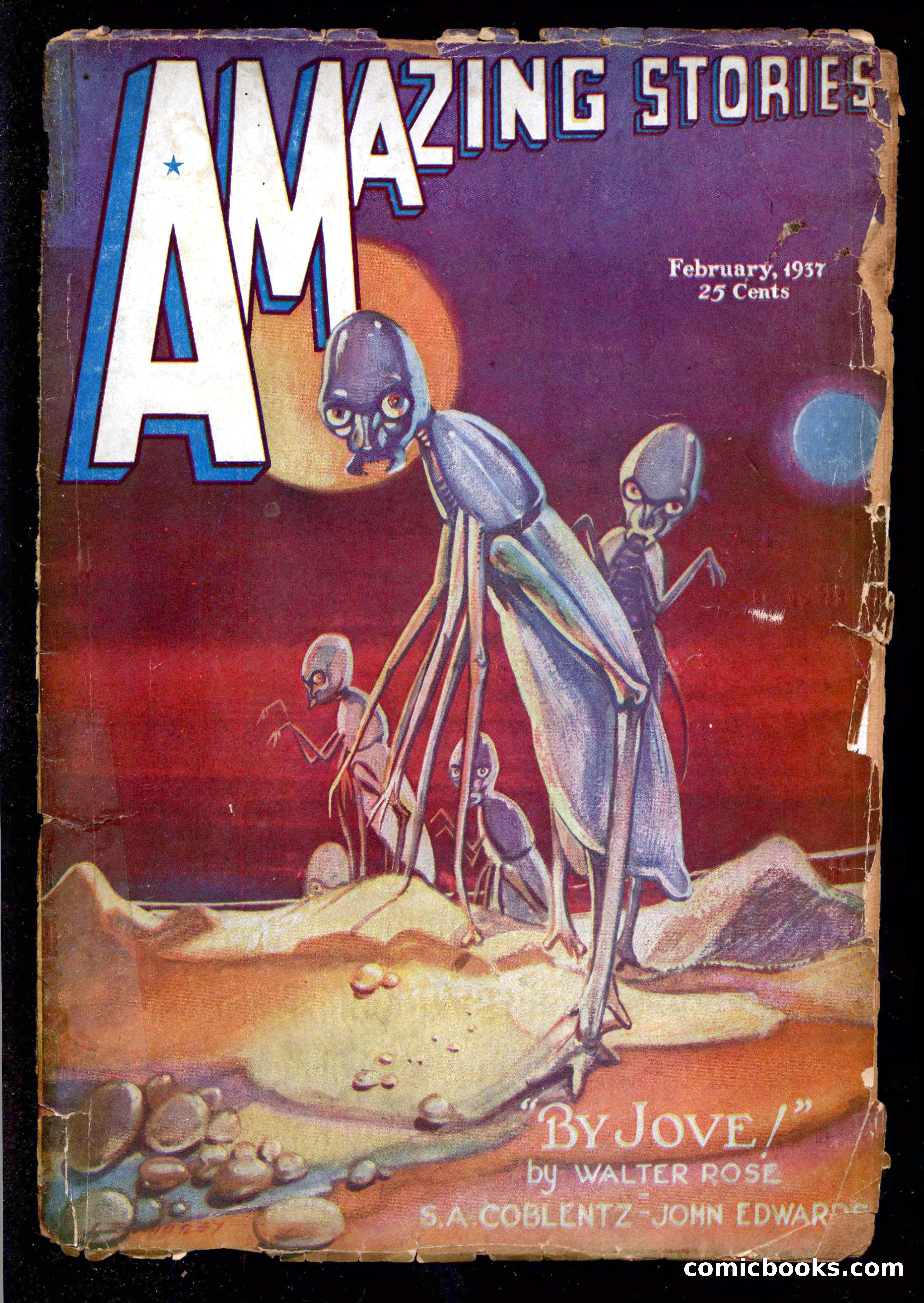 Amazing Stories, February 1937 — page 1 of 148