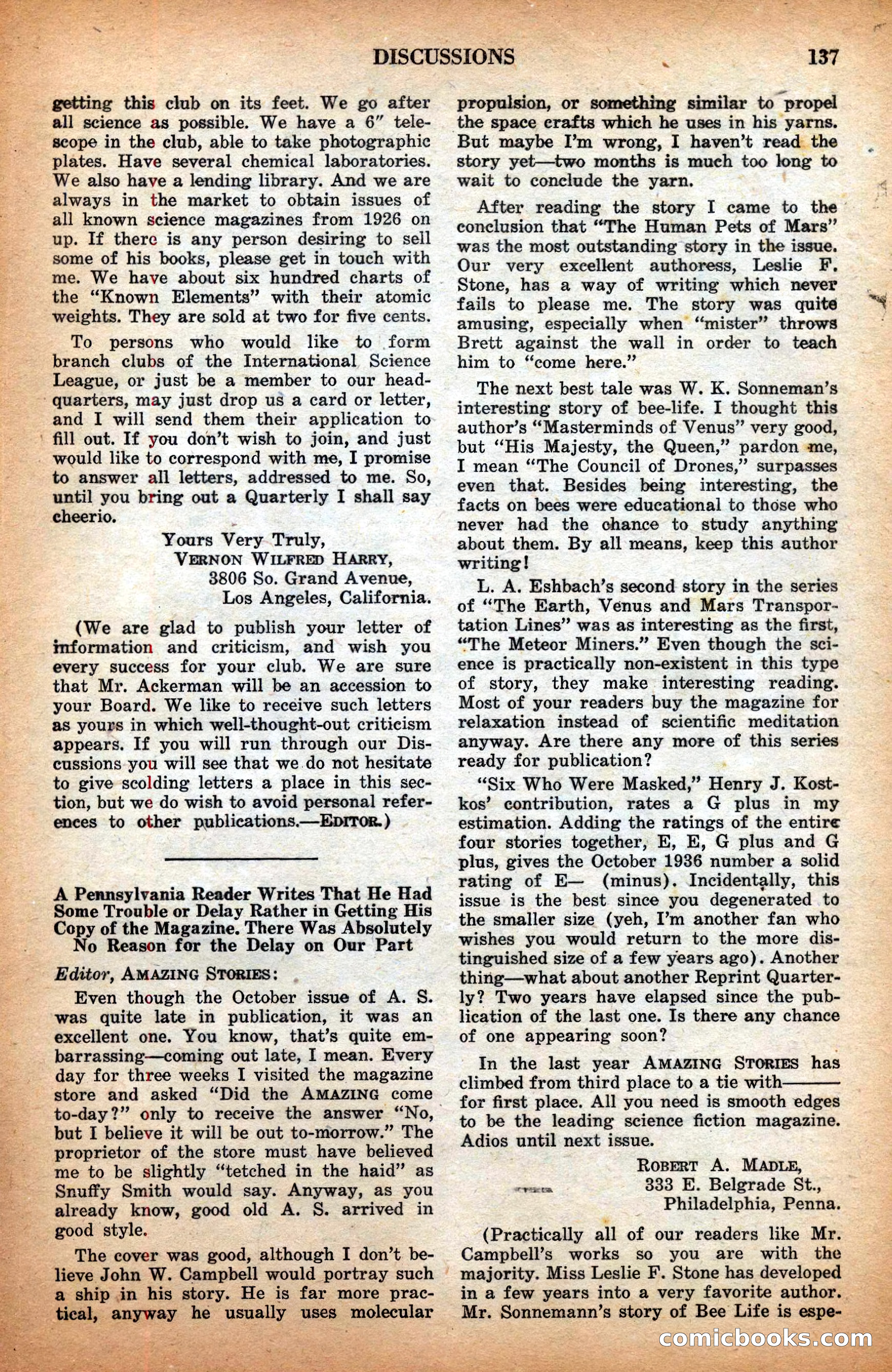 Amazing Stories, February 1937 — page 139 of 148