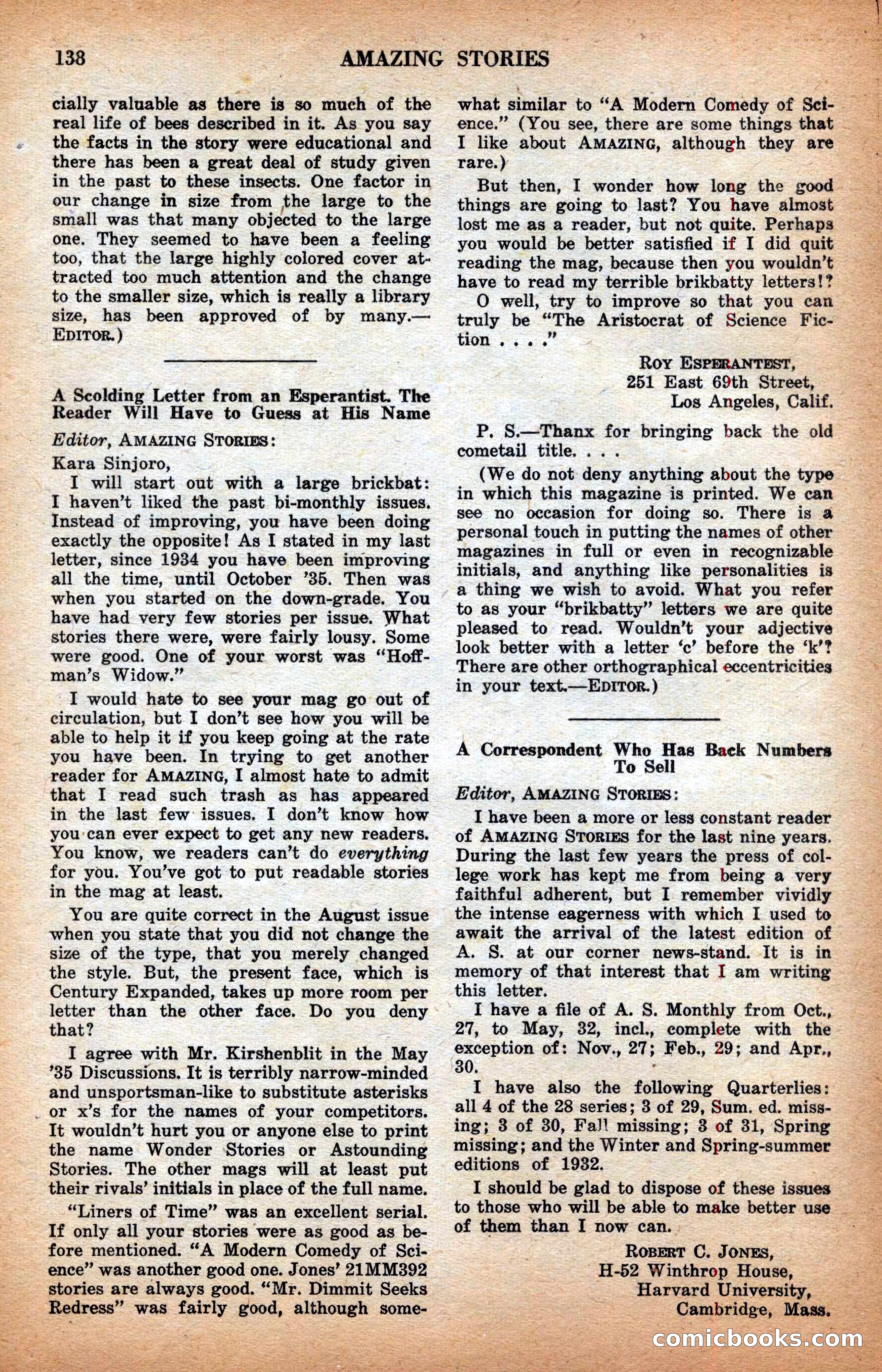 Amazing Stories, February 1937 — page 140 of 148