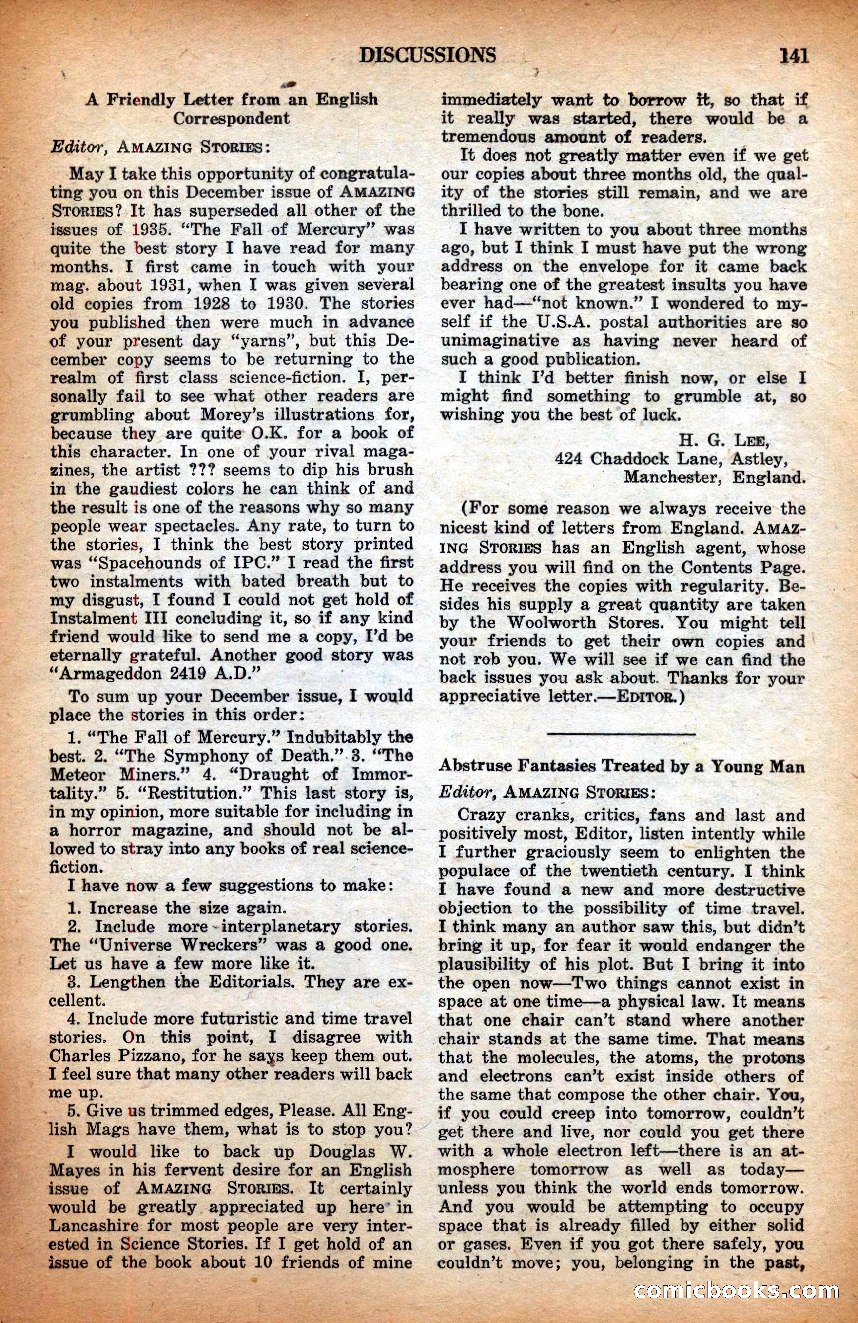 Amazing Stories, February 1937 — page 143 of 148