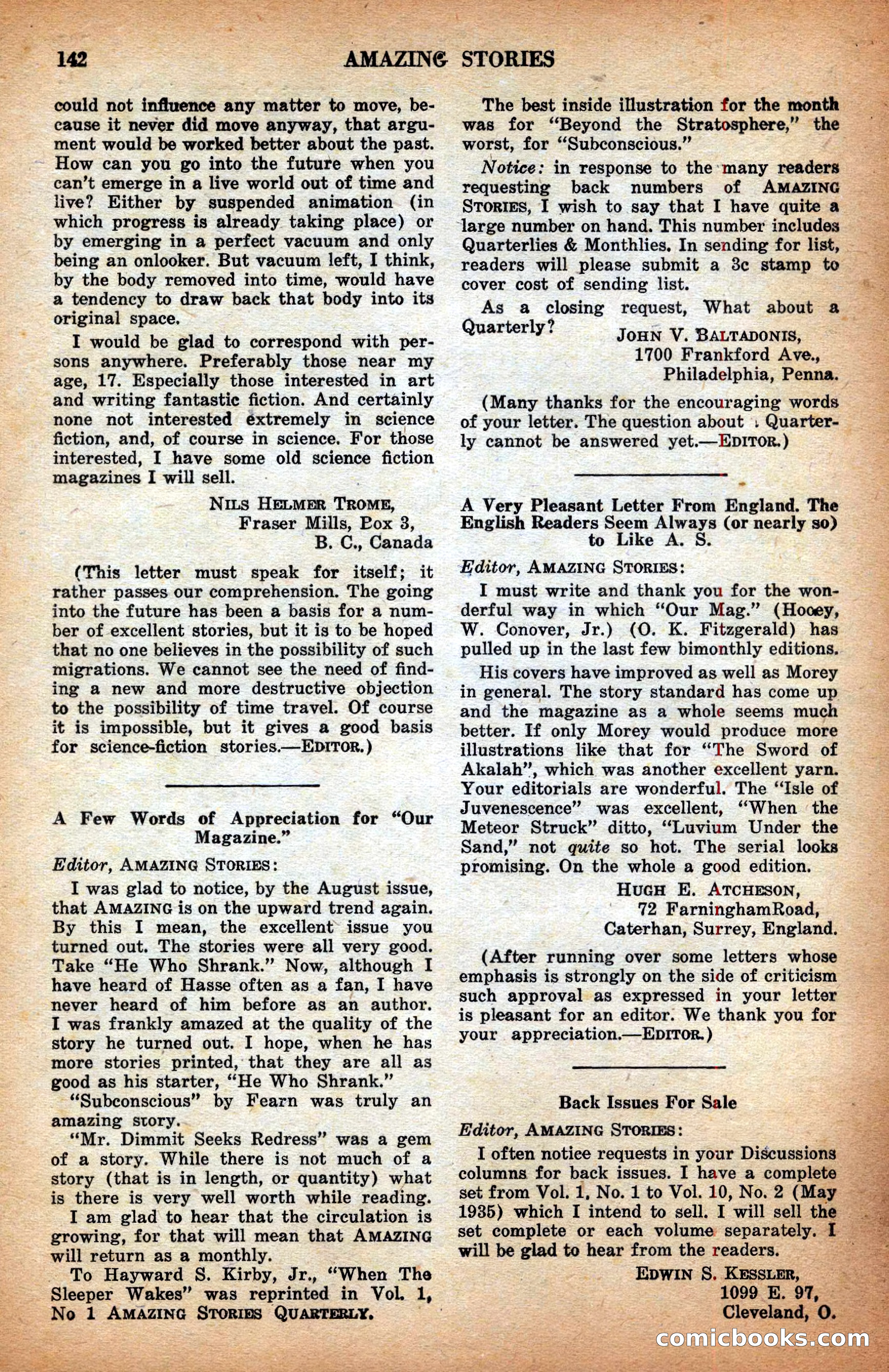 Amazing Stories, February 1937 — page 144 of 148