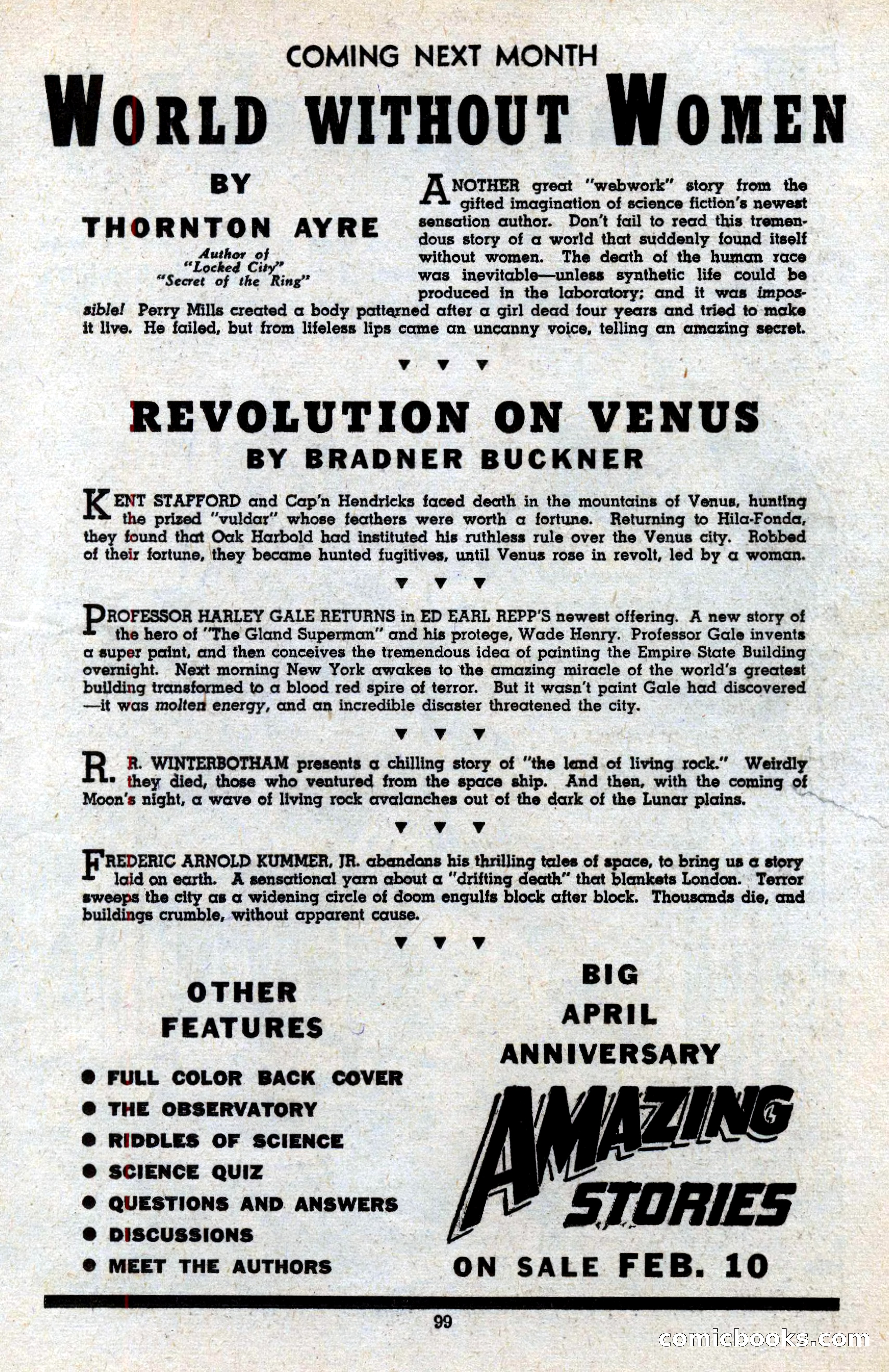 Amazing Stories, March 1939 — page 100 of 149