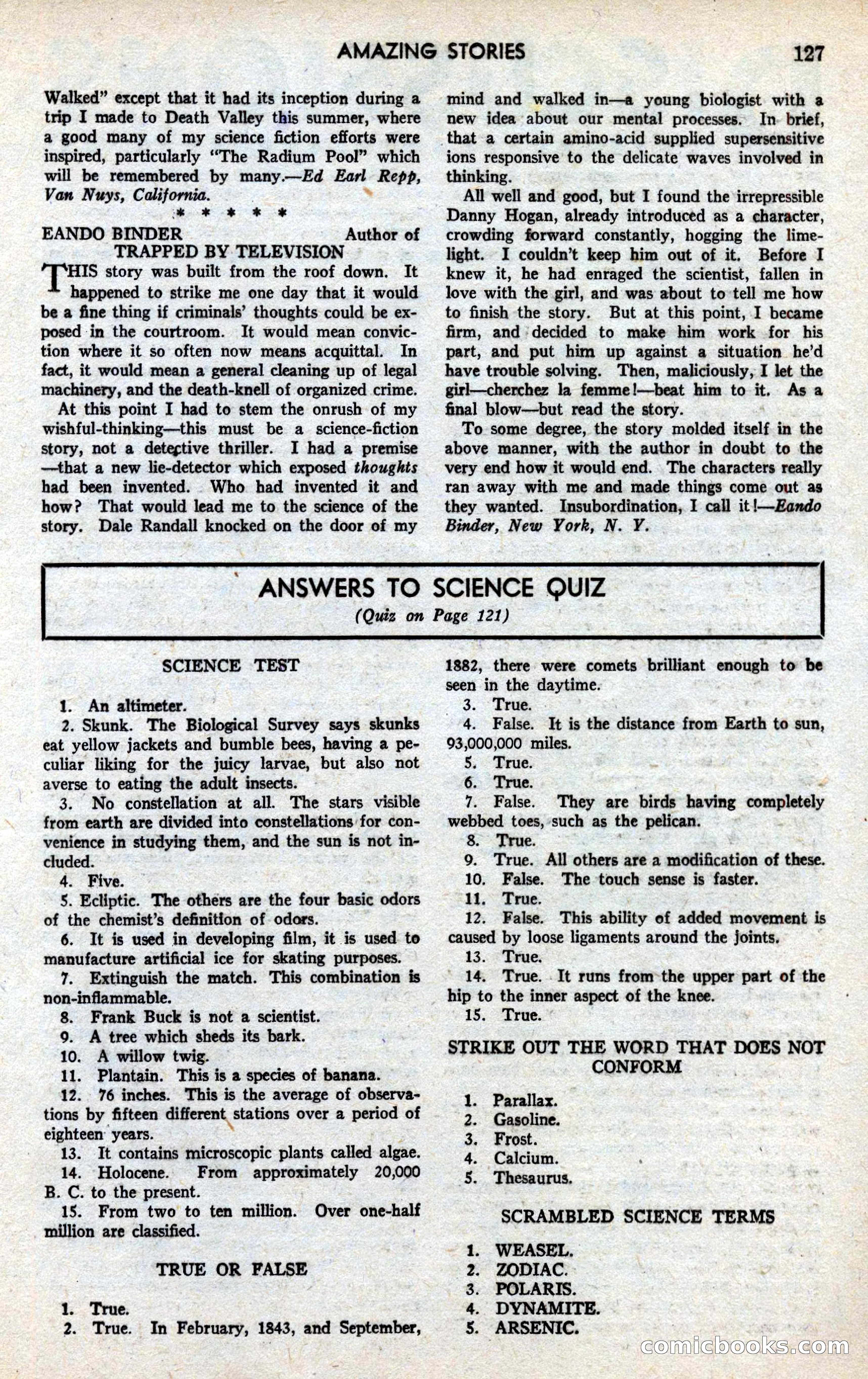 Amazing Stories, March 1939 — page 128 of 149