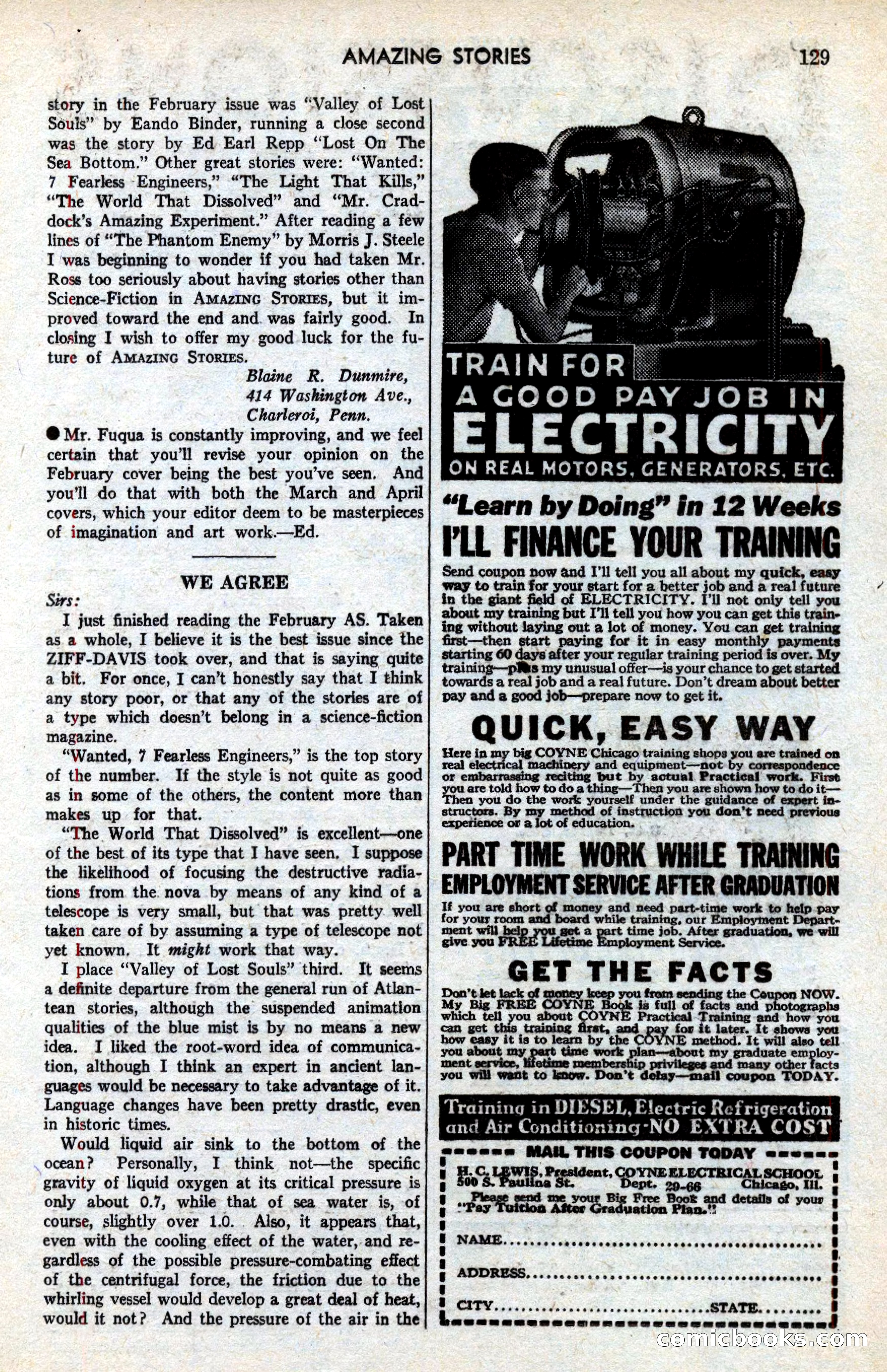 Amazing Stories, March 1939 — page 130 of 149