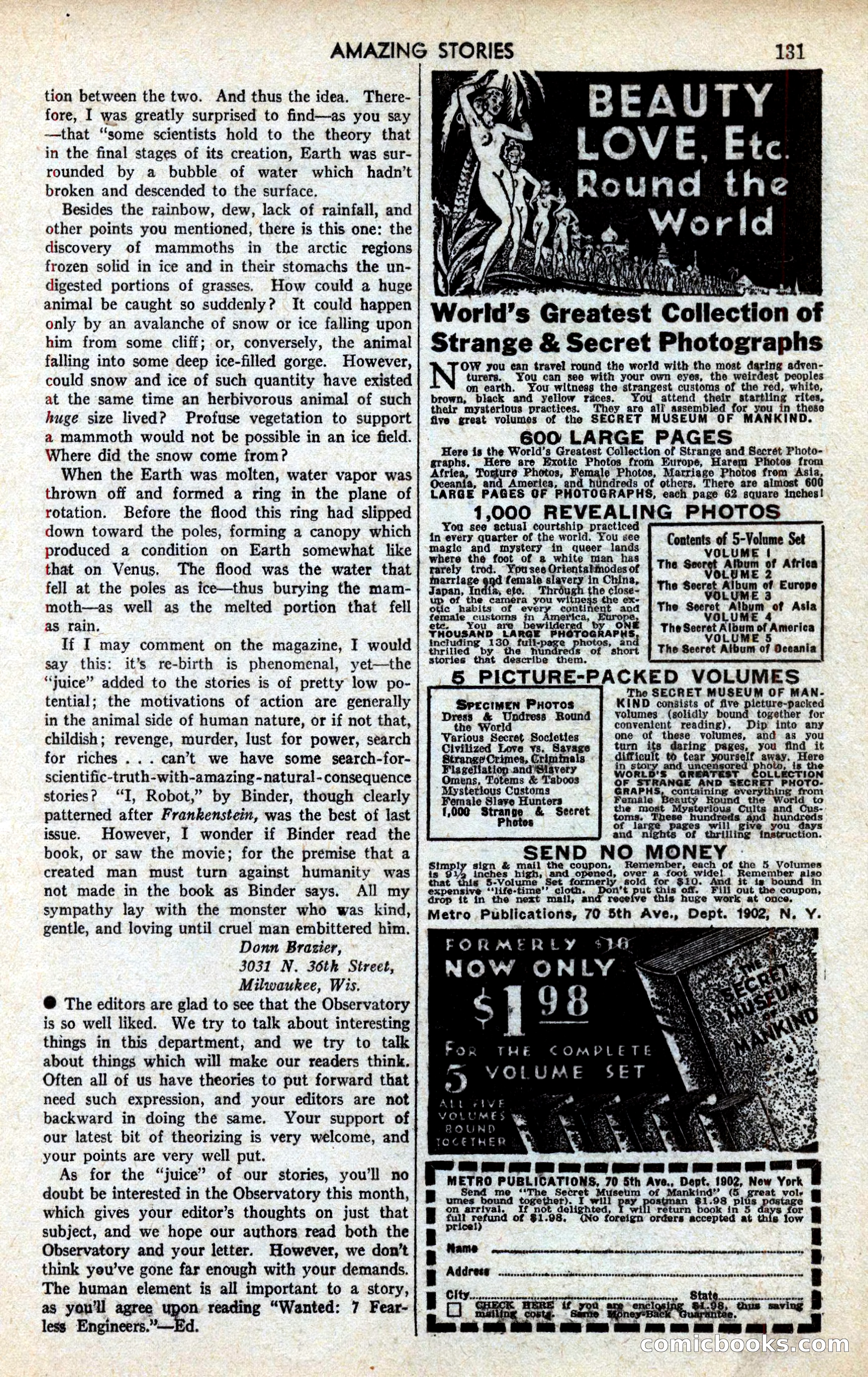 Amazing Stories, March 1939 — page 132 of 149