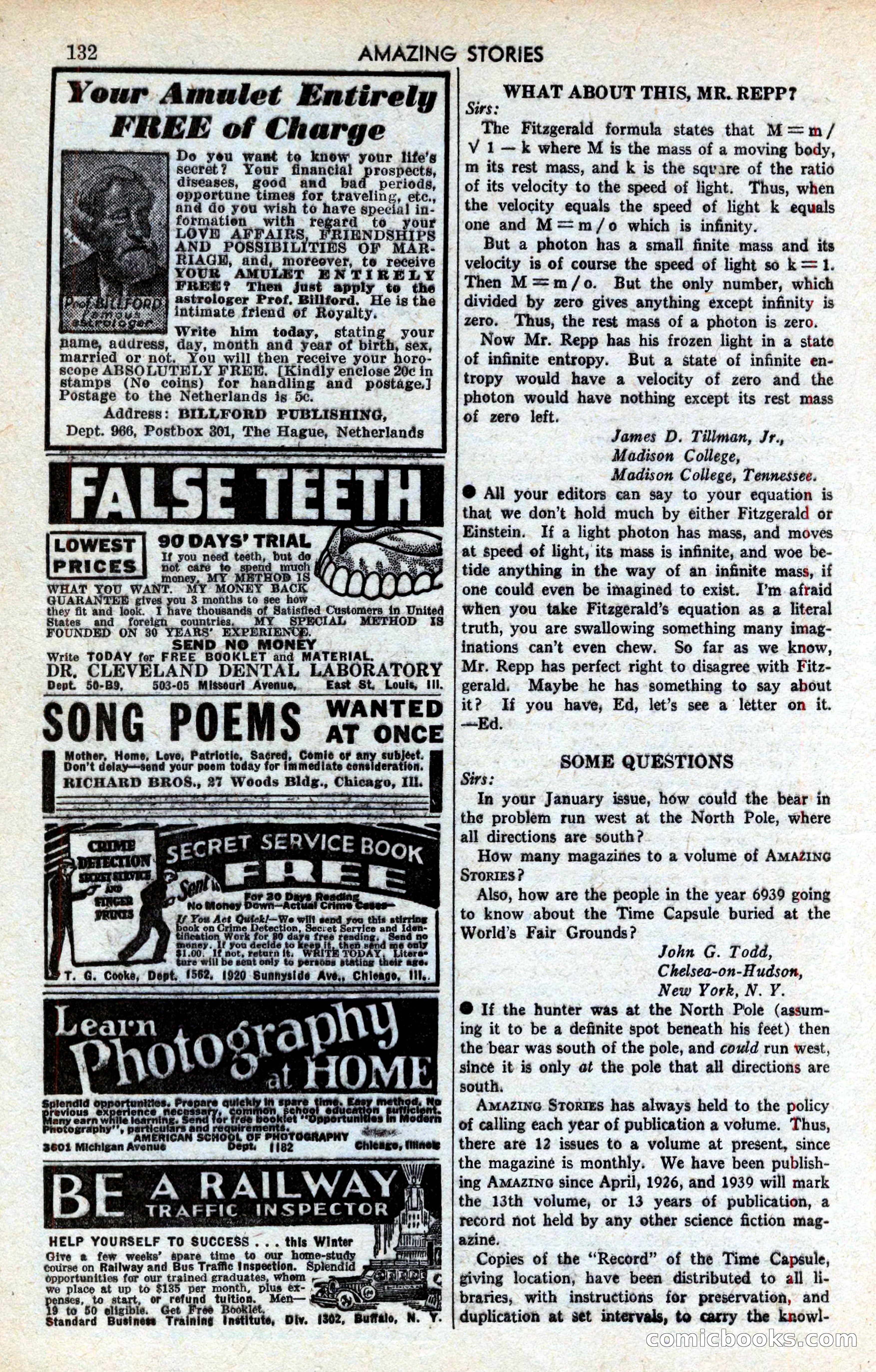 Amazing Stories, March 1939 — page 133 of 149