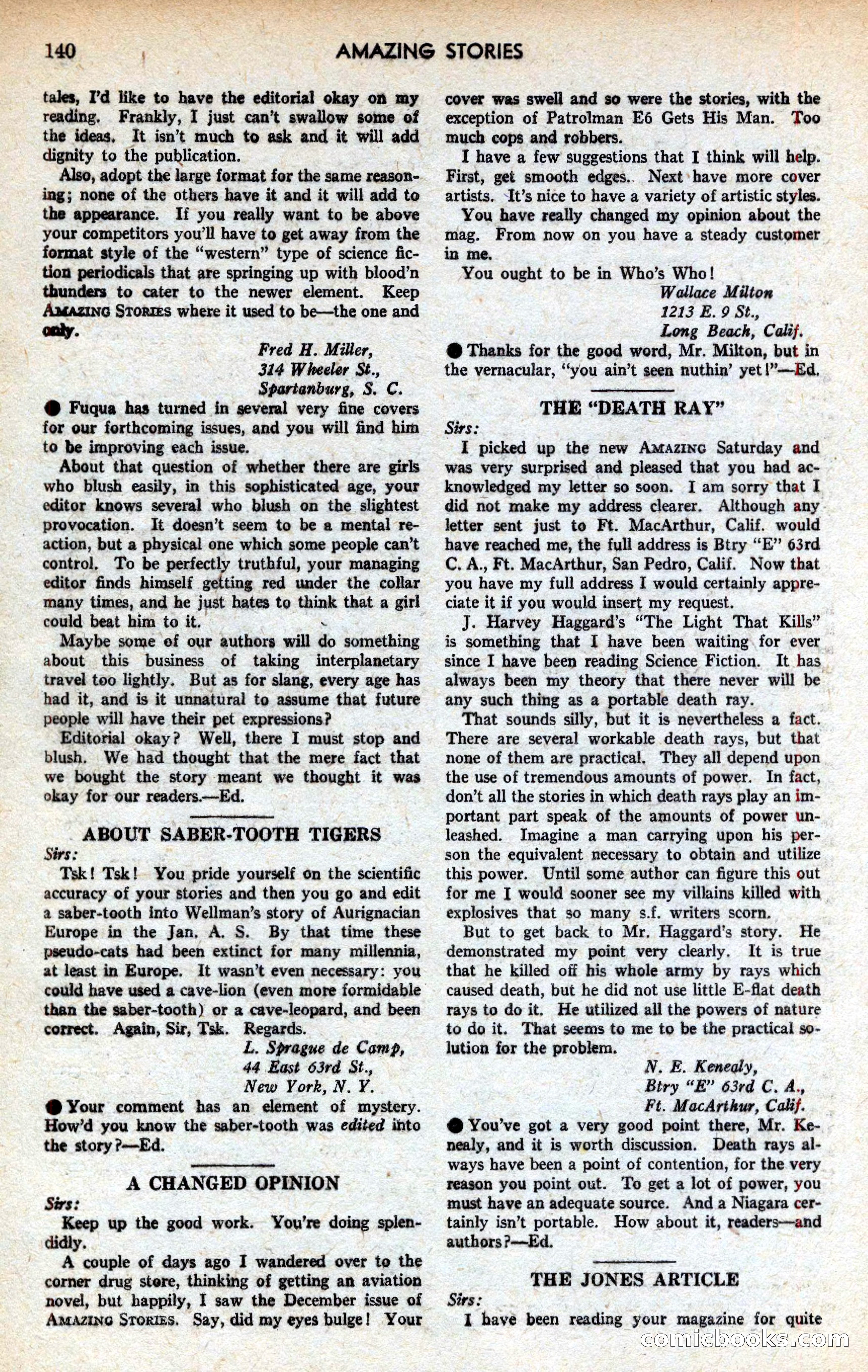 Amazing Stories, March 1939 — page 141 of 149