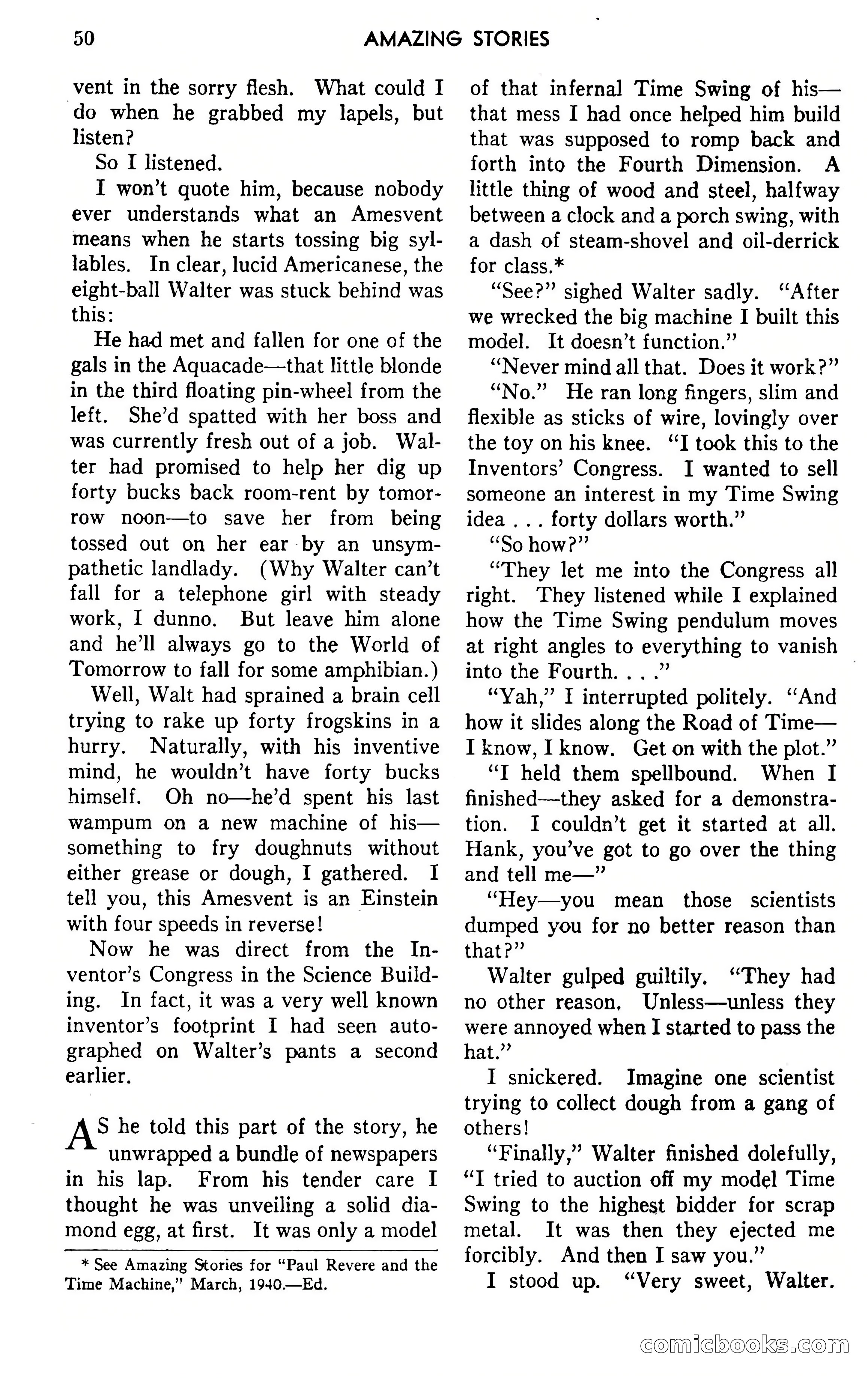 Amazing Stories, April 1941 — page 50 of 148