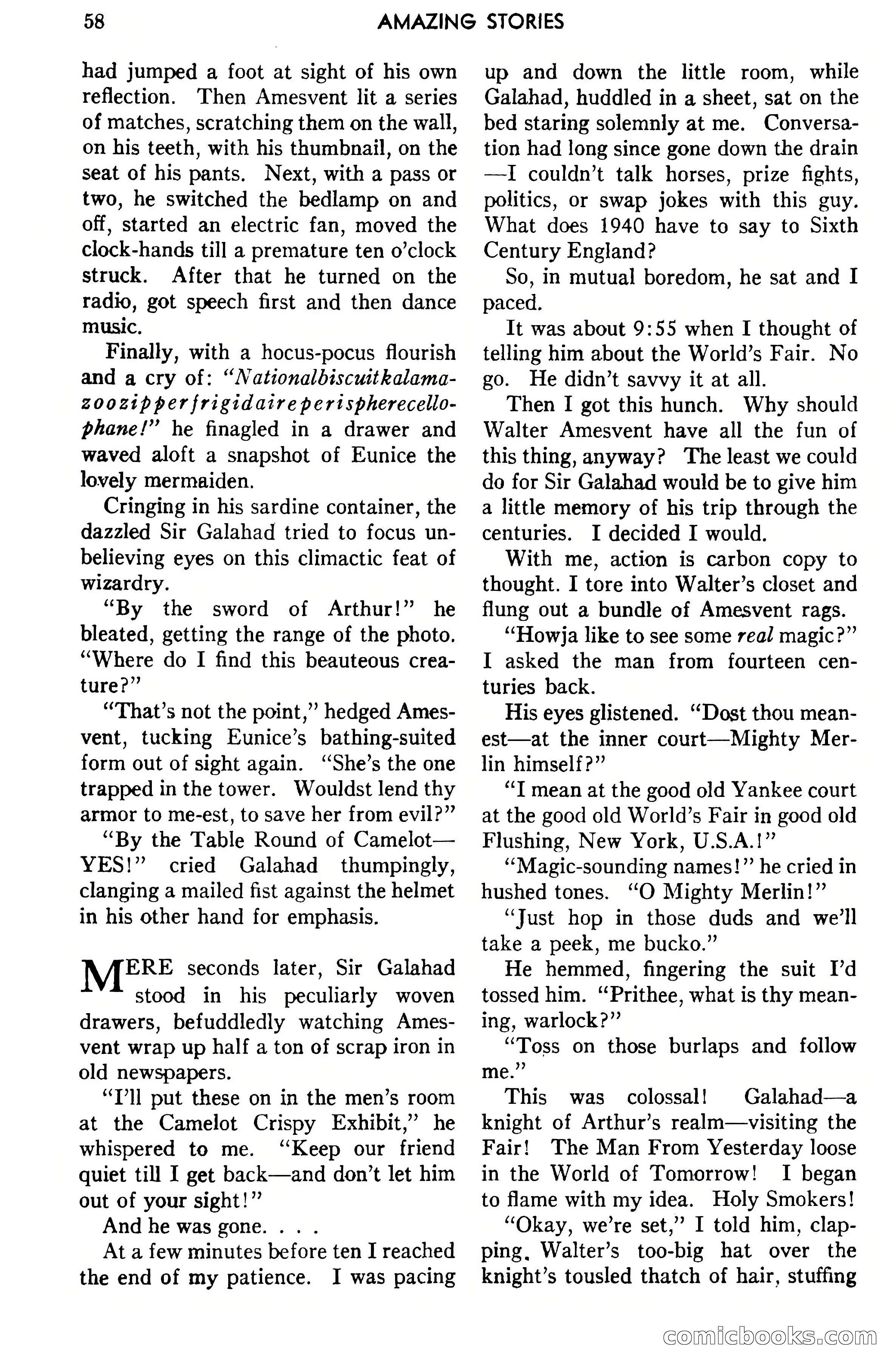 Amazing Stories, April 1941 — page 58 of 148