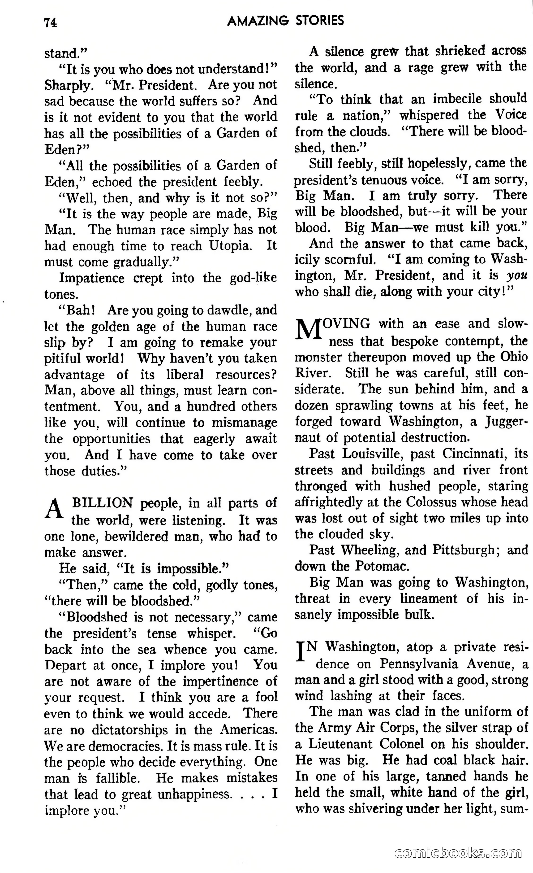 Amazing Stories, April 1941 — page 74 of 148