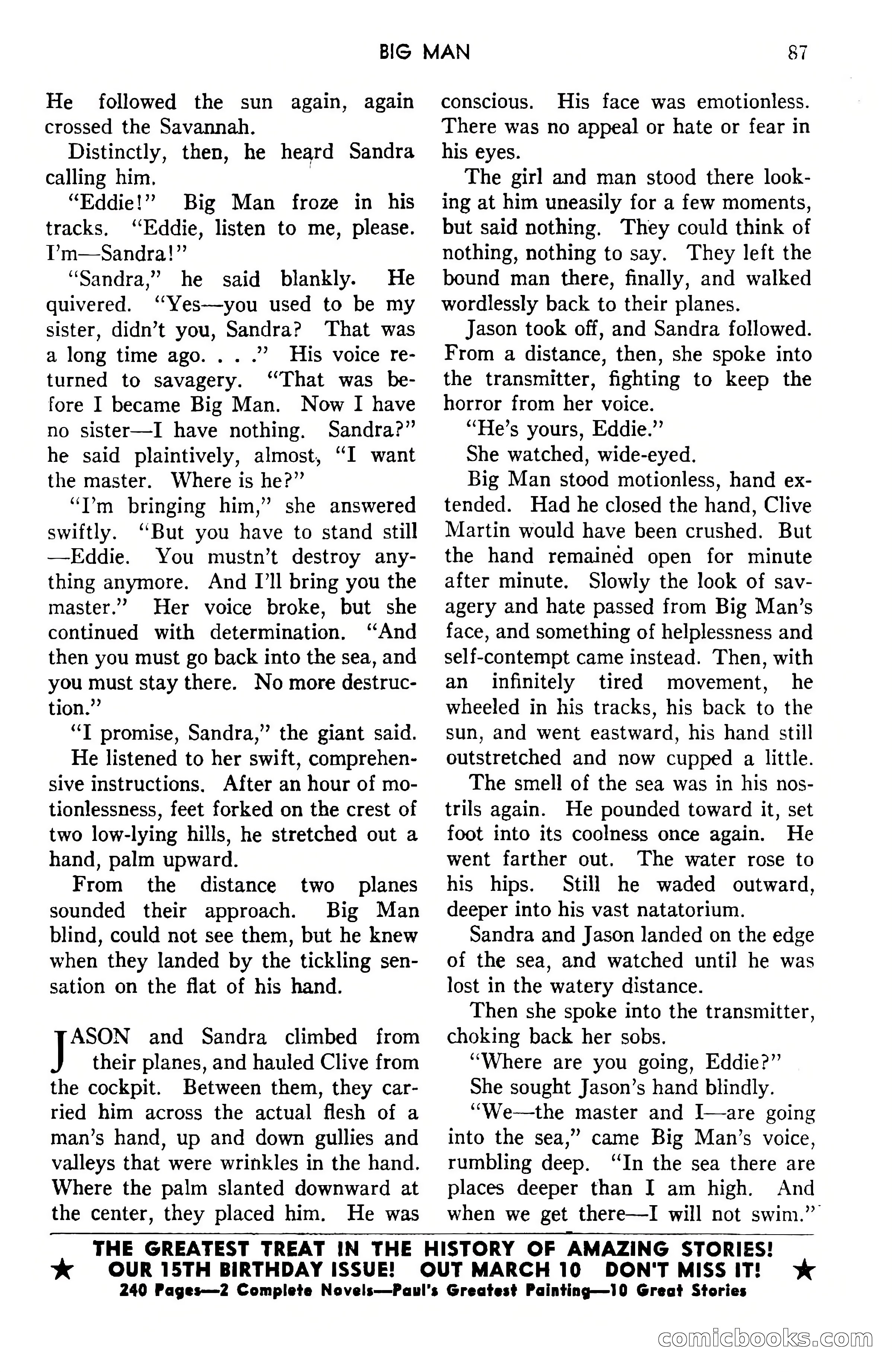 Amazing Stories, April 1941 — page 87 of 148