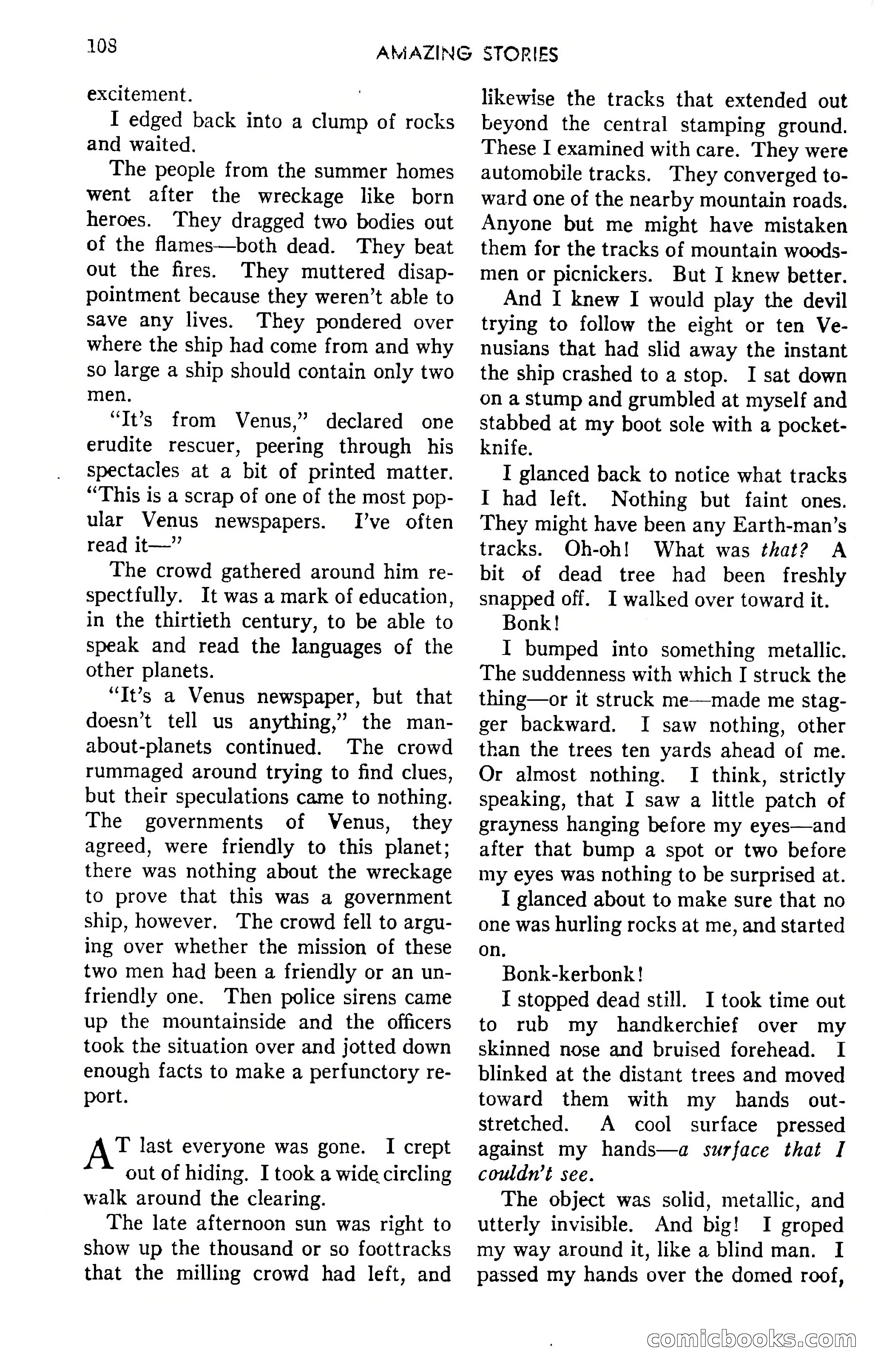 Amazing Stories, April 1941 — page 108 of 148