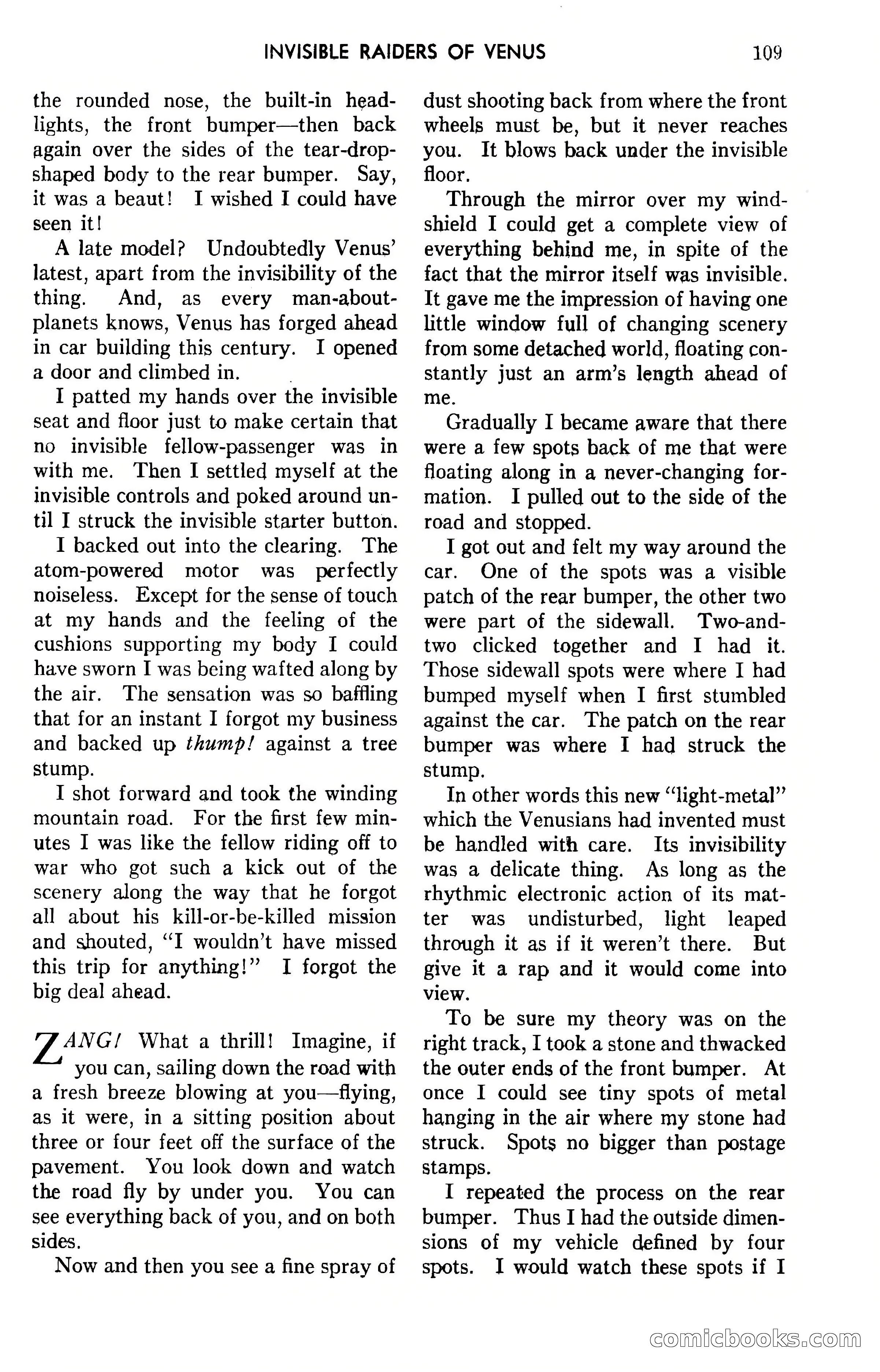 Amazing Stories, April 1941 — page 109 of 148