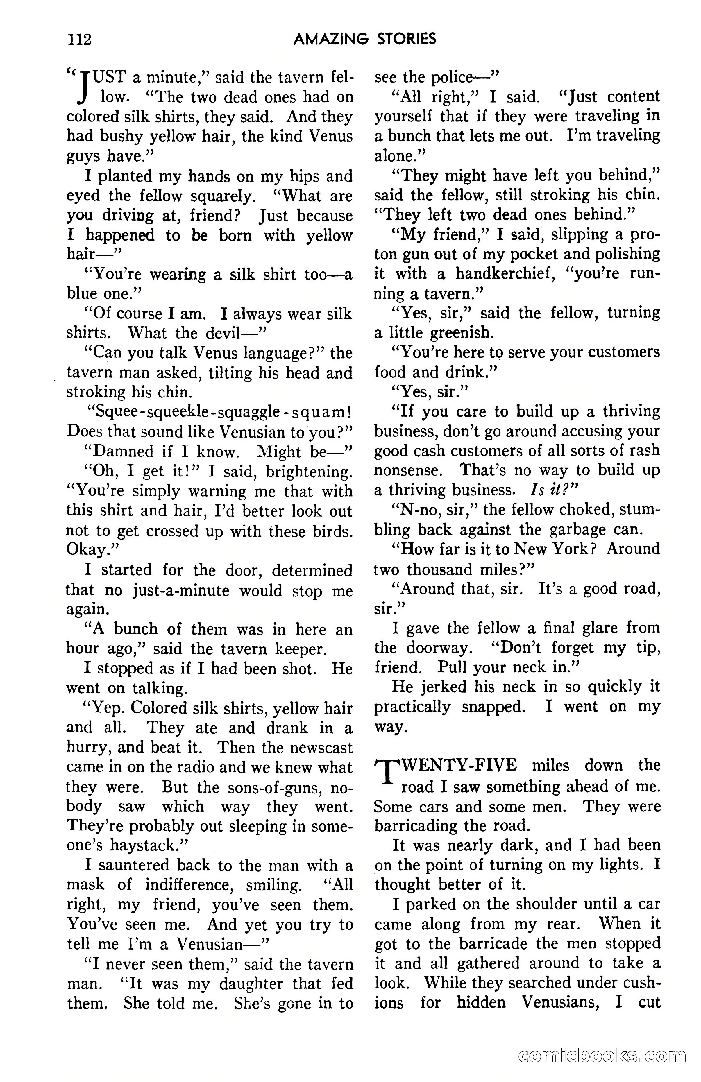 Amazing Stories, April 1941 — page 112 of 148