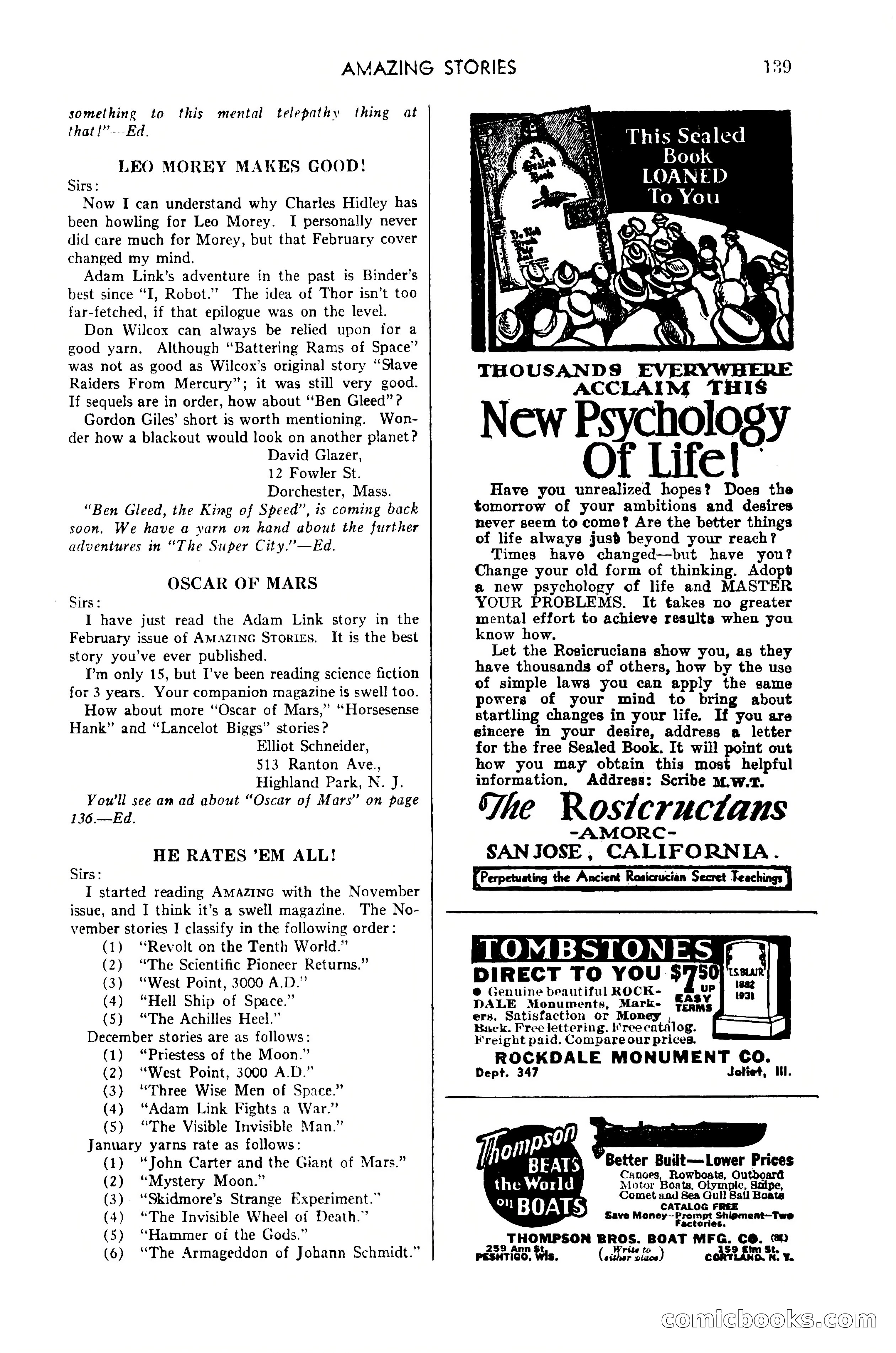 Amazing Stories, April 1941 — page 139 of 148