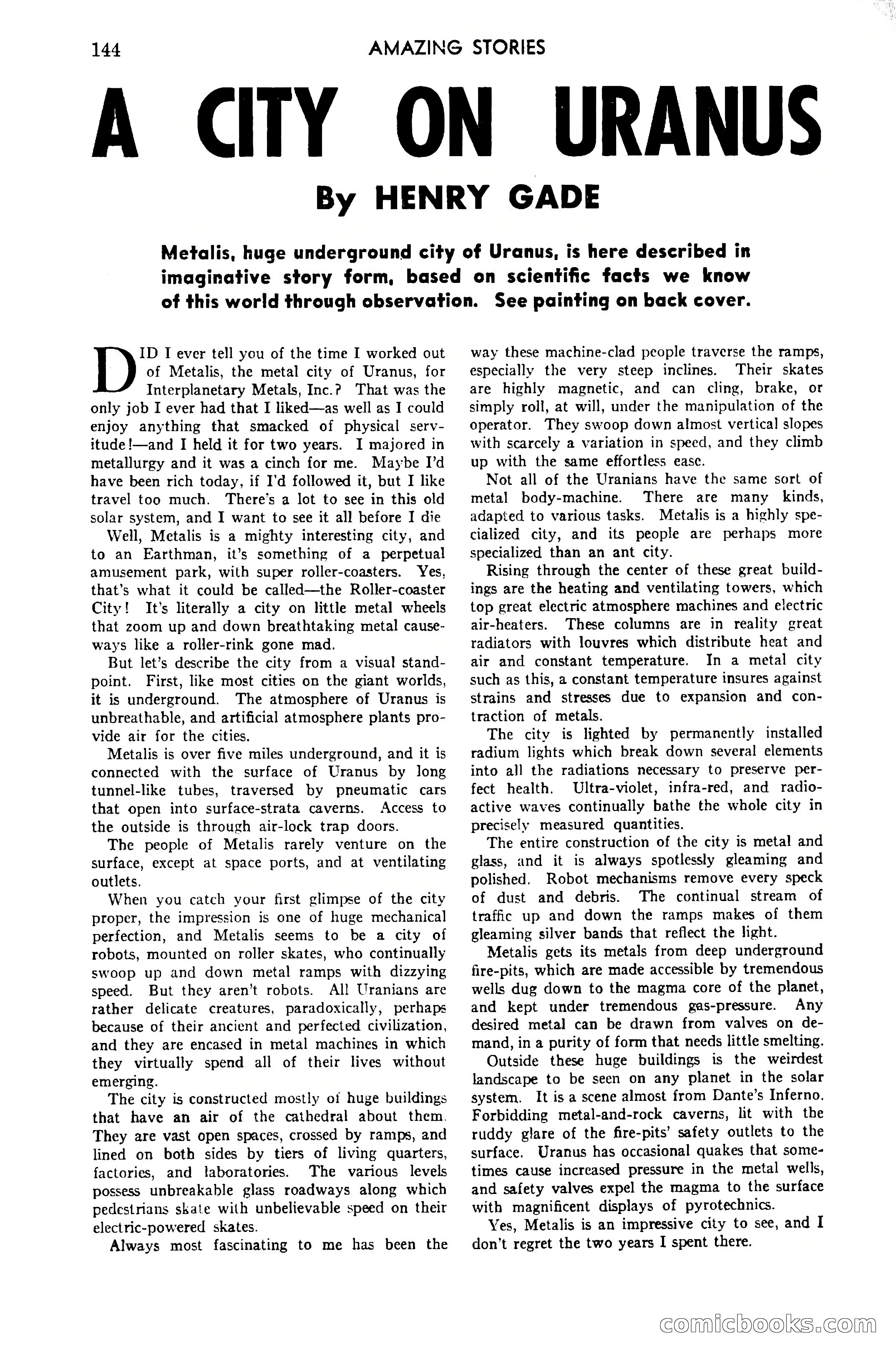 Amazing Stories, April 1941 — page 144 of 148