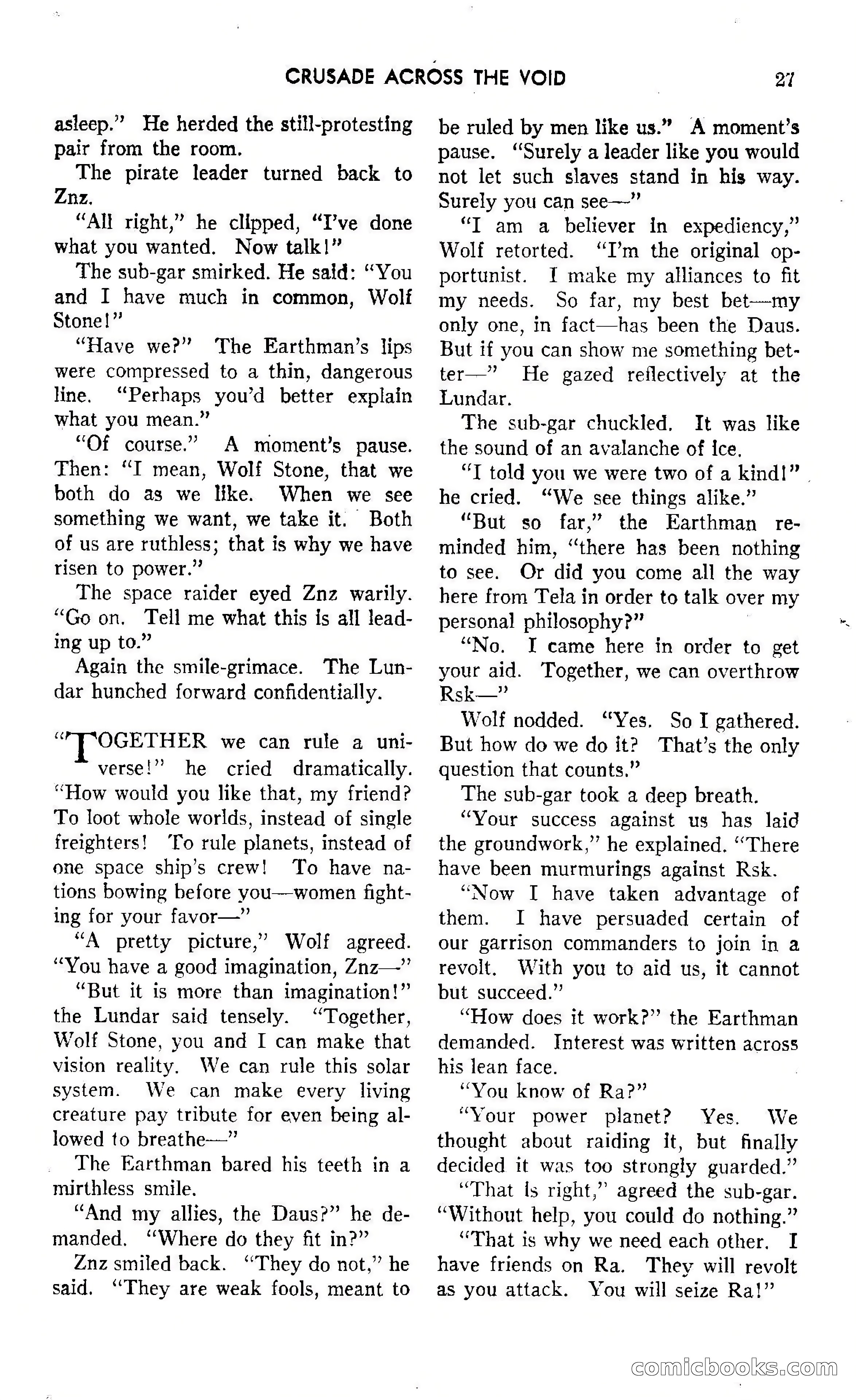 Amazing Stories, October 1942 — page 27 of 244