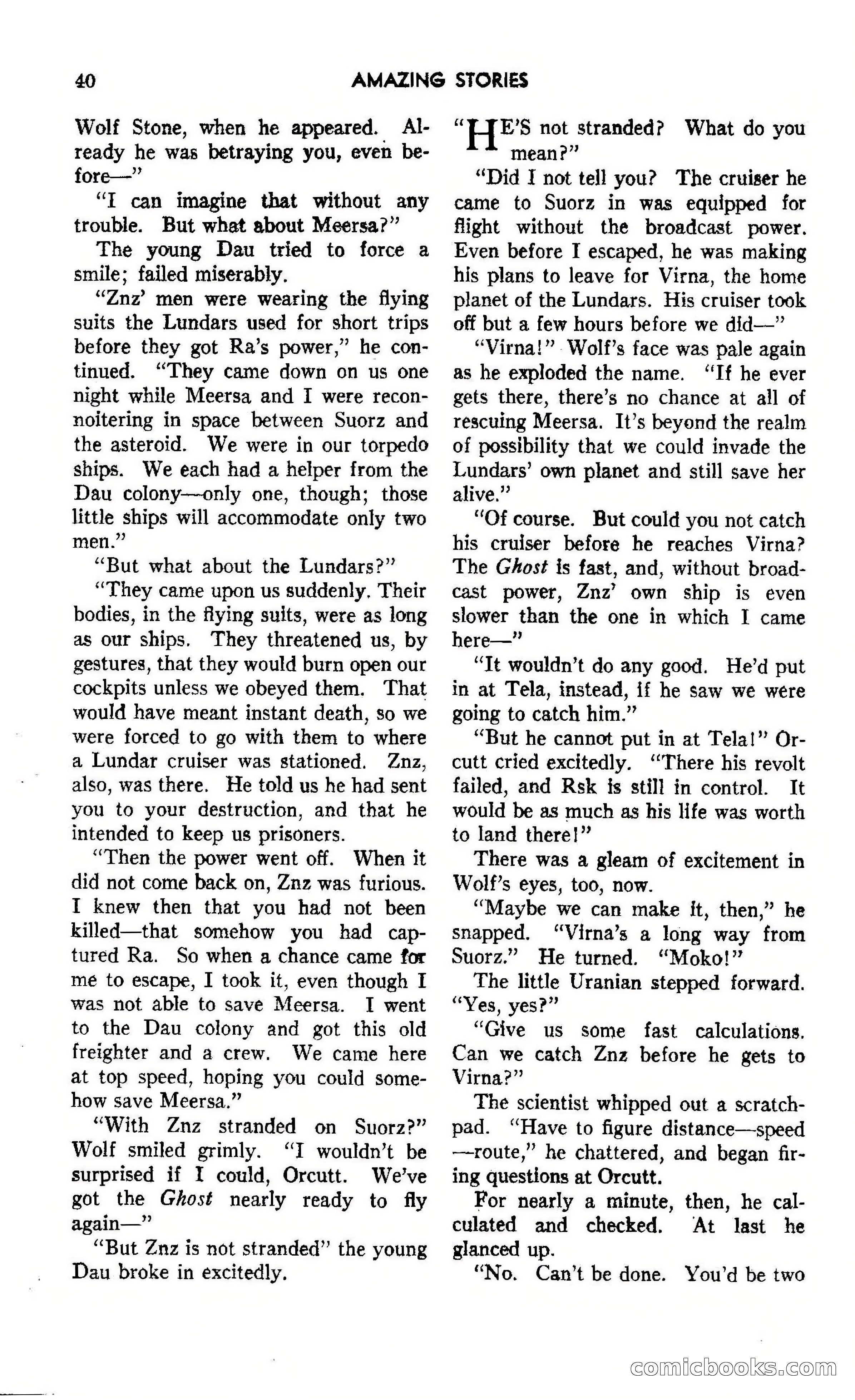 Amazing Stories, October 1942 — page 40 of 244