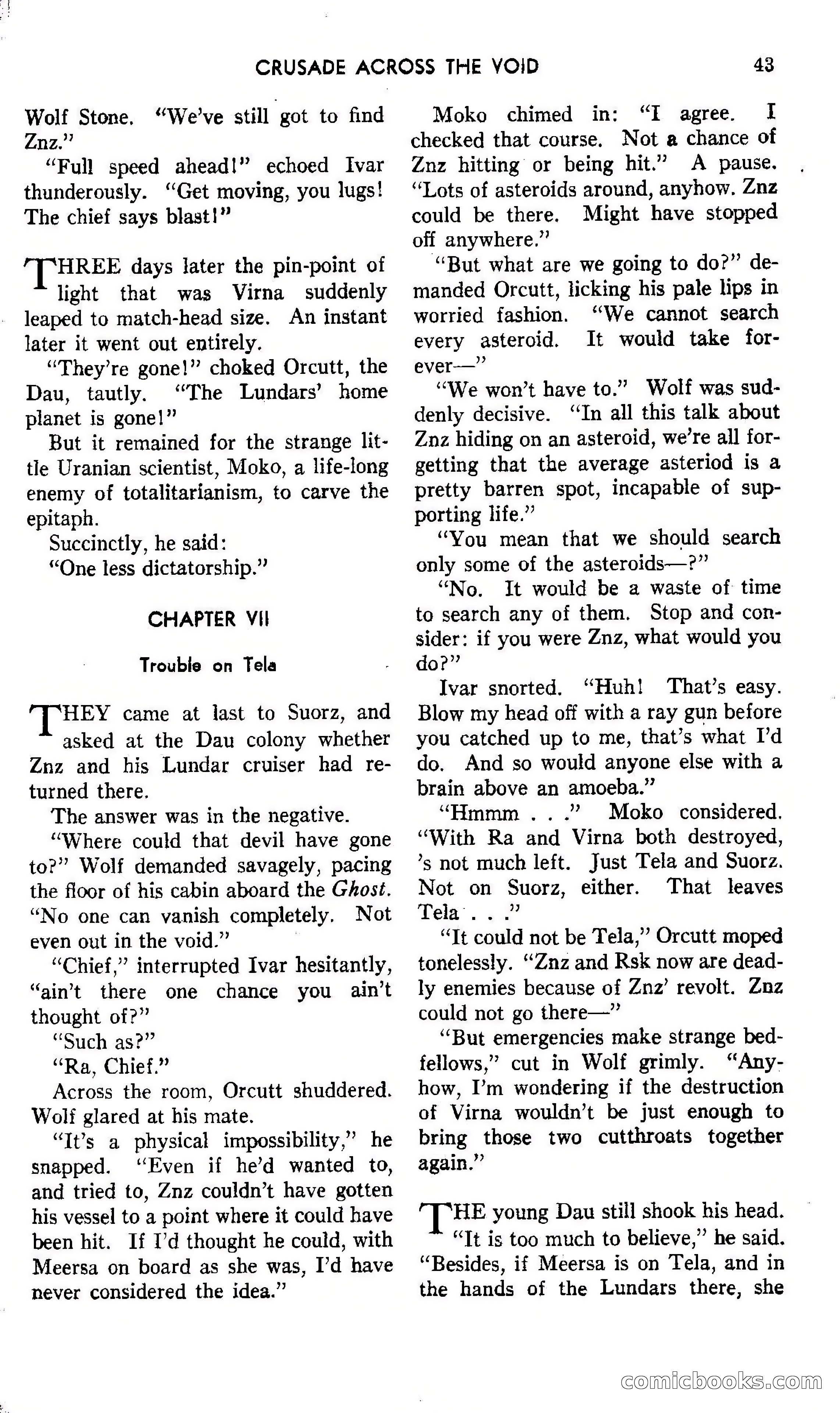 Amazing Stories, October 1942 — page 43 of 244