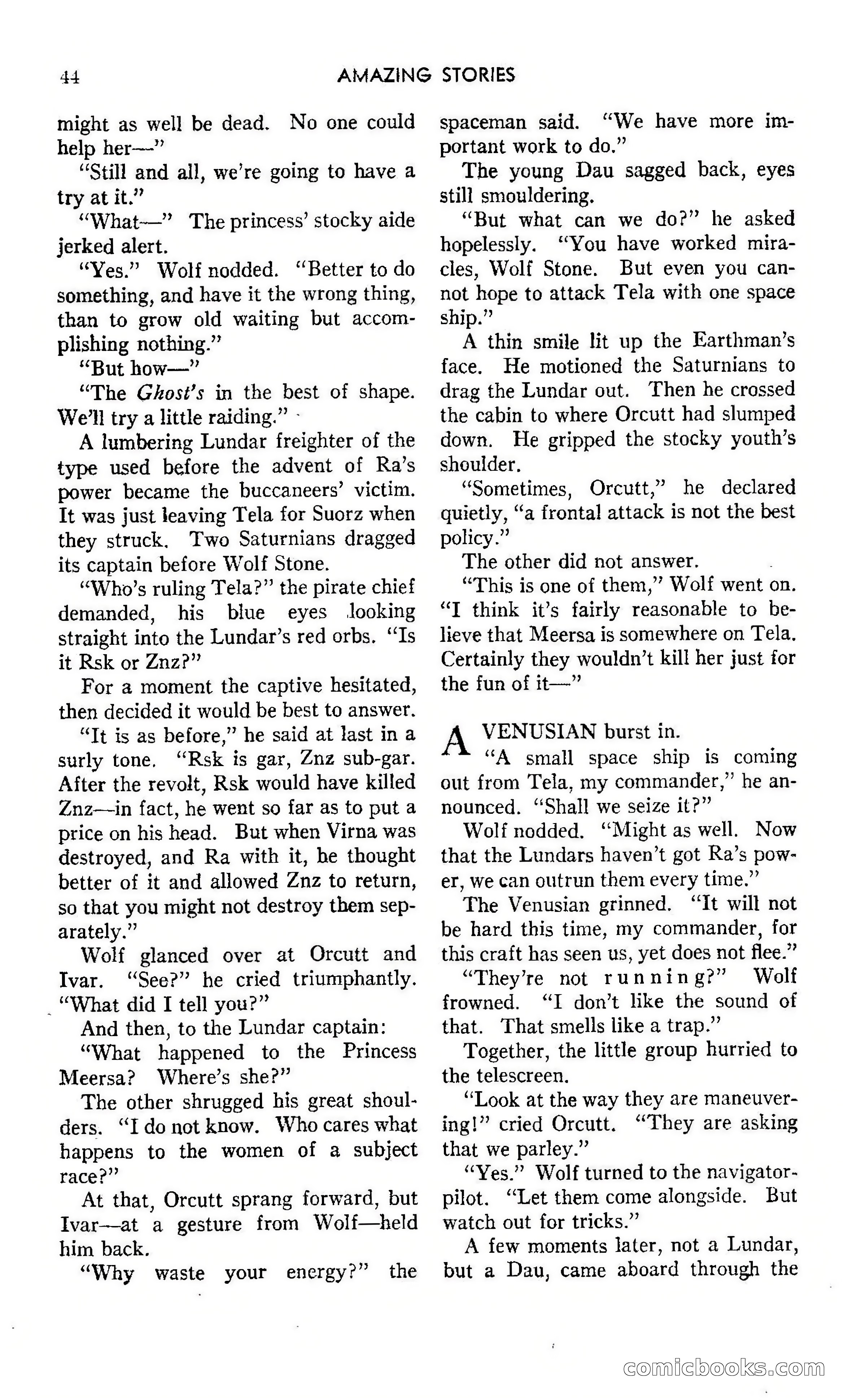 Amazing Stories, October 1942 — page 44 of 244