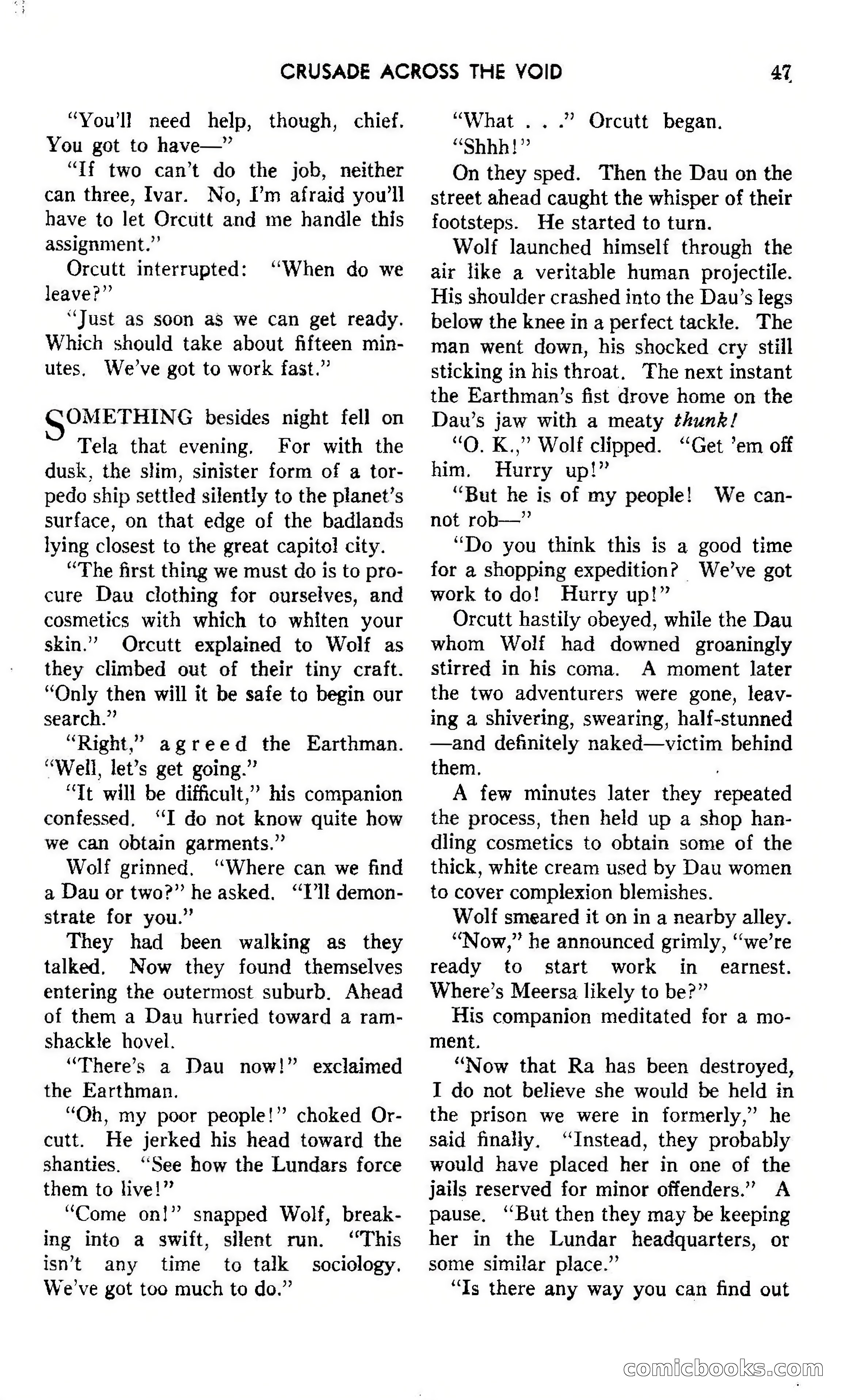 Amazing Stories, October 1942 — page 47 of 244