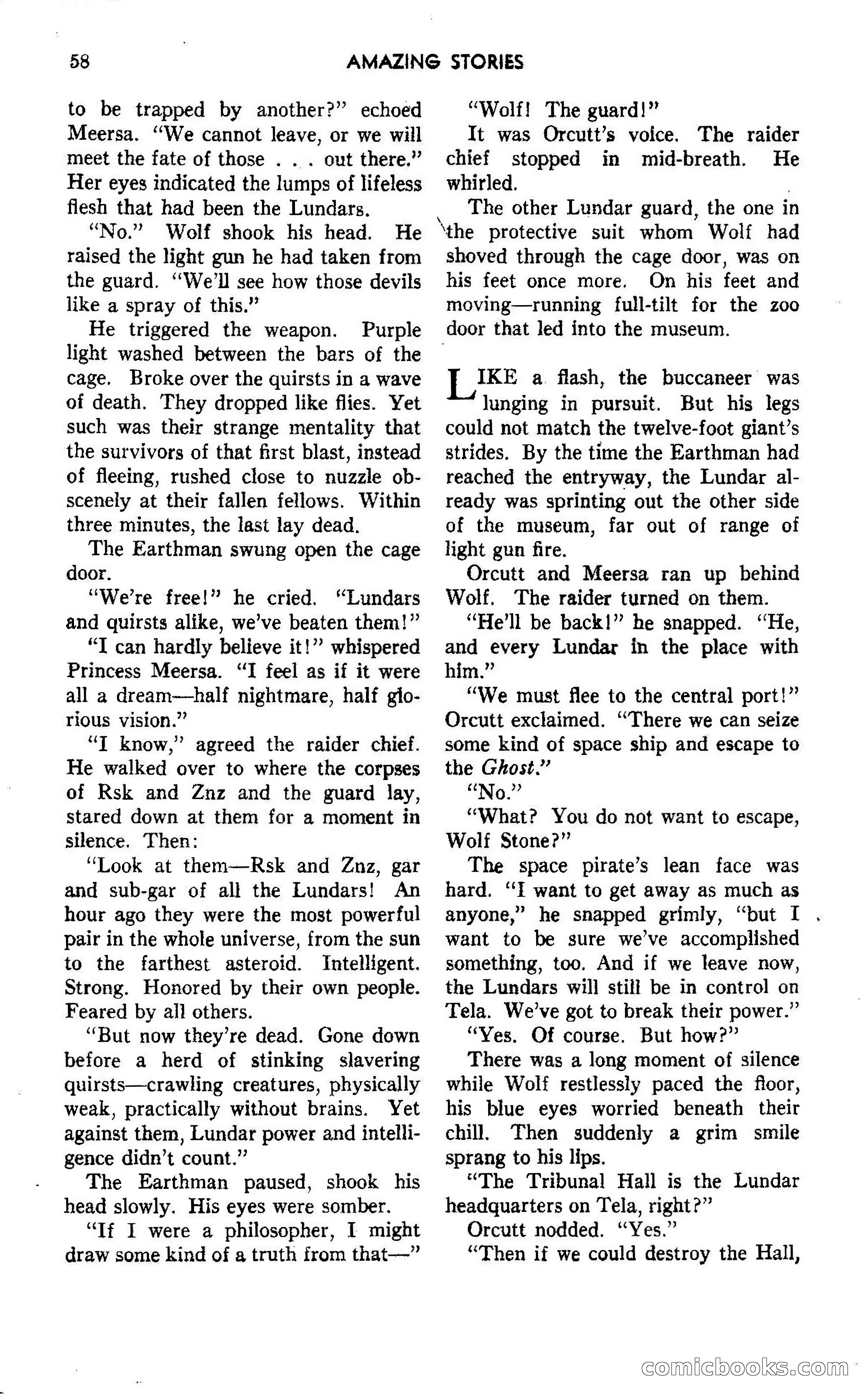 Amazing Stories, October 1942 — page 58 of 244