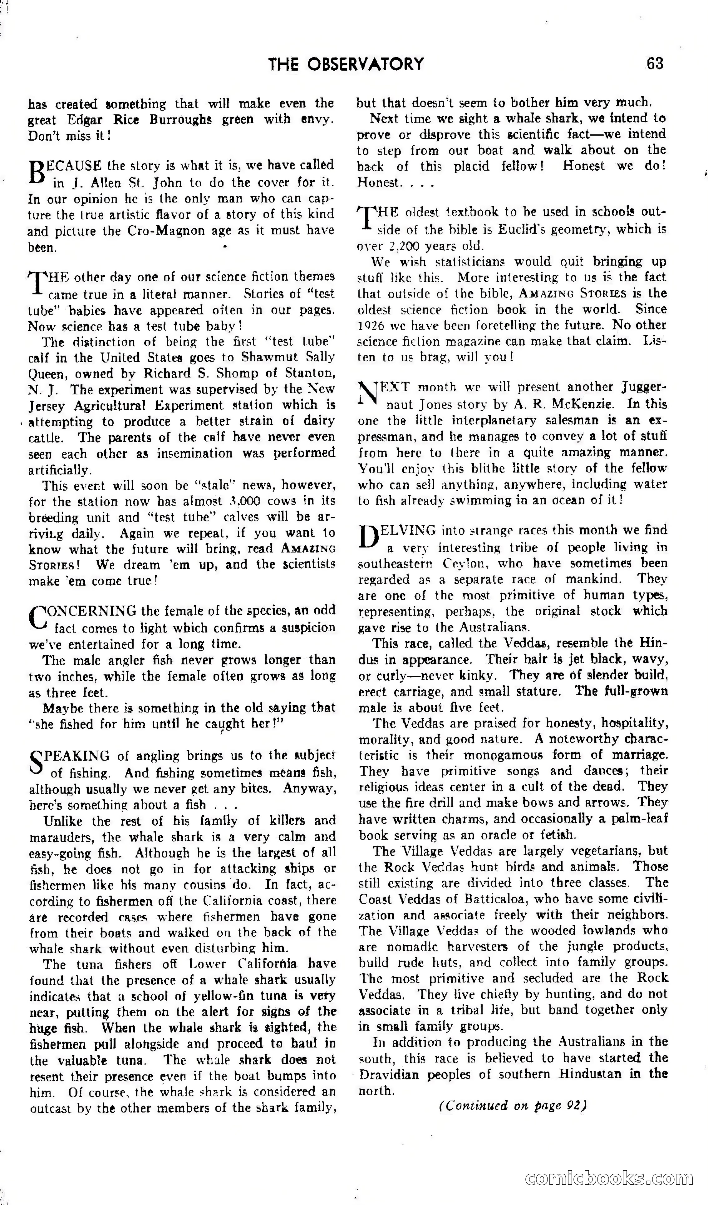 Amazing Stories, October 1942 — page 63 of 244