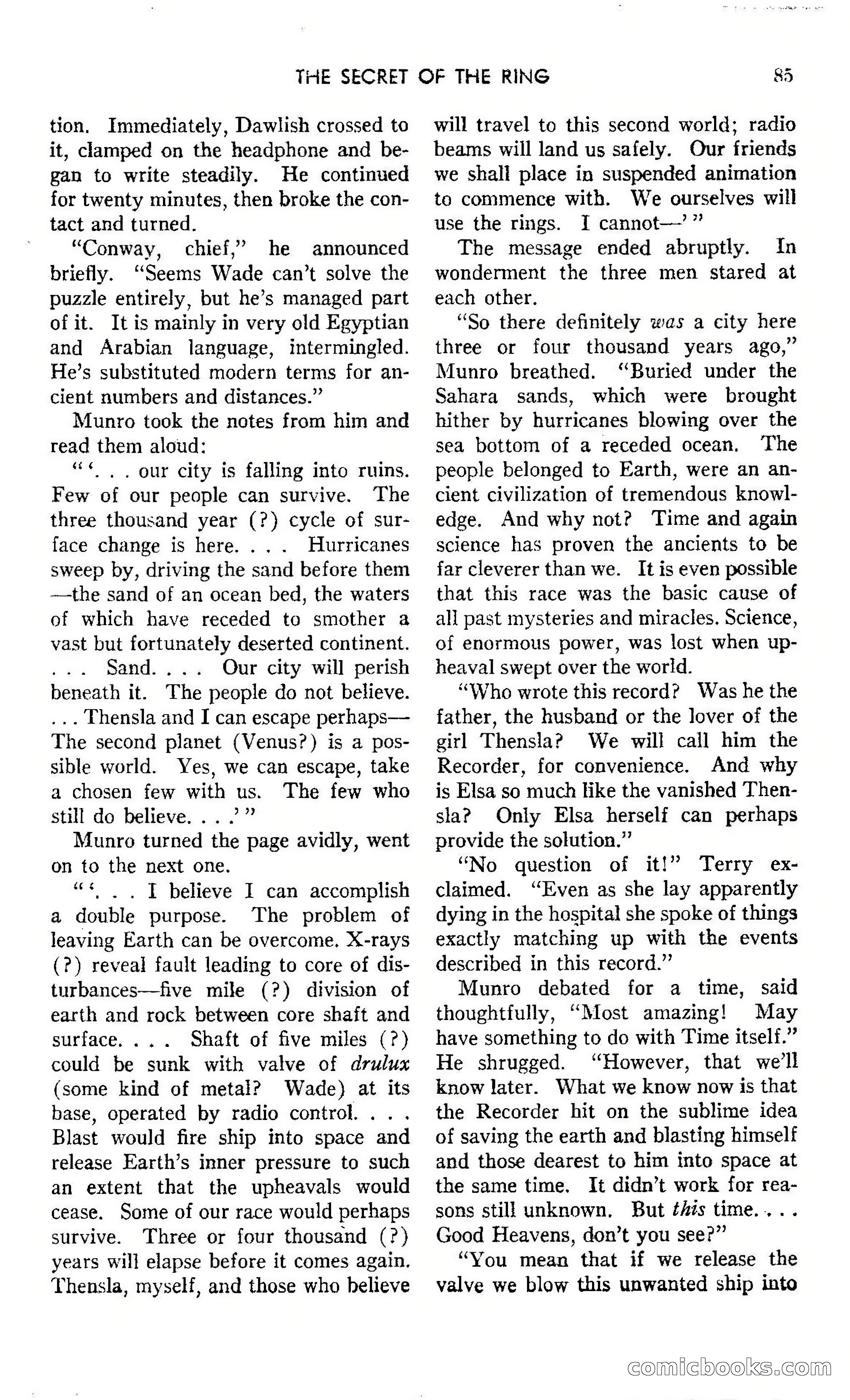 Amazing Stories, October 1942 — page 85 of 244