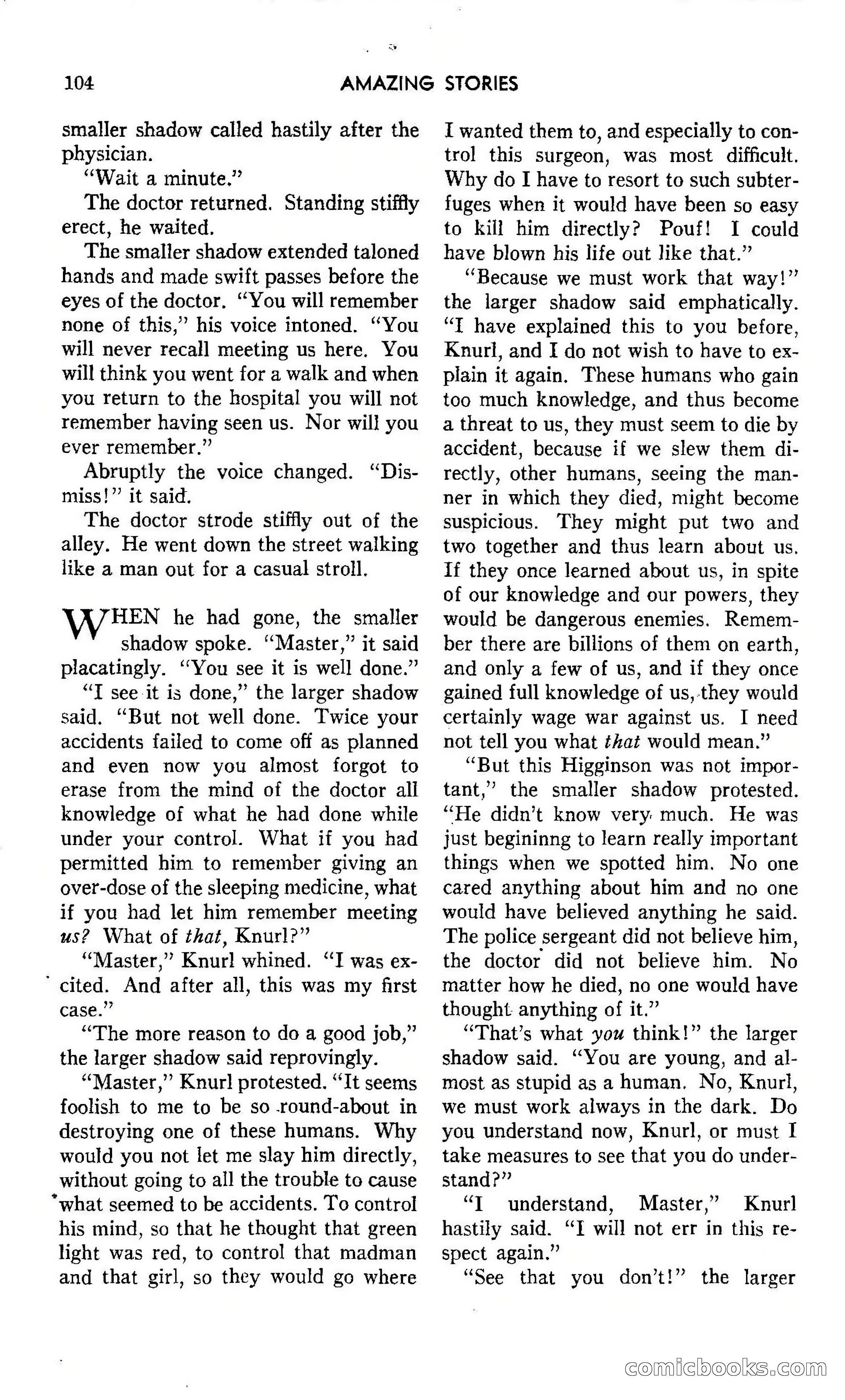 Amazing Stories, October 1942 — page 104 of 244