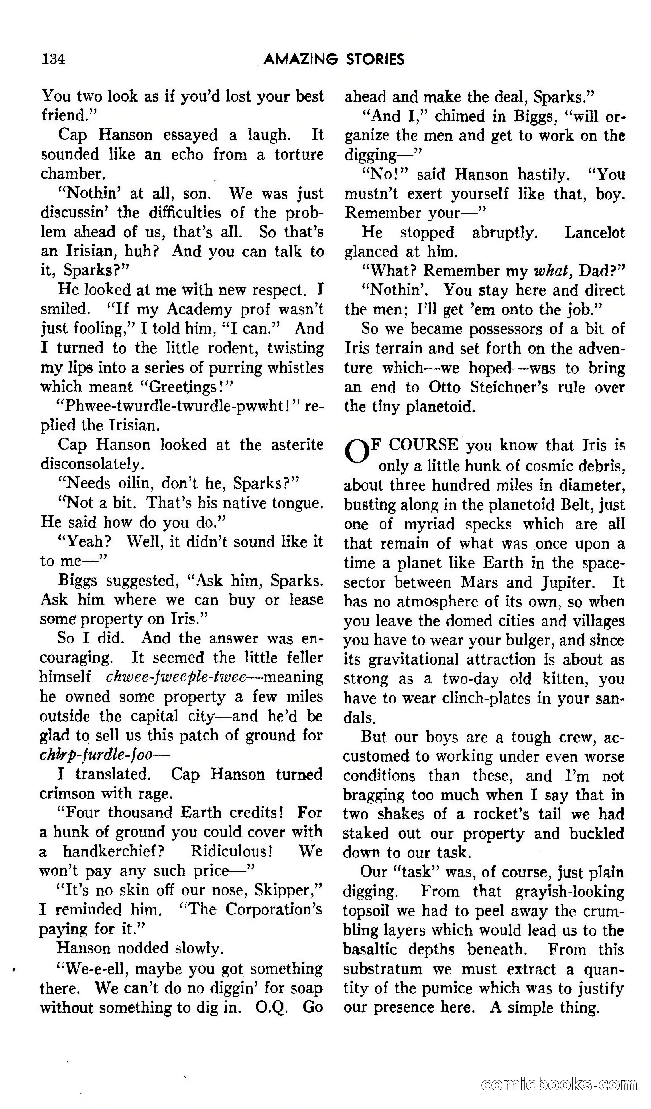 Amazing Stories, October 1942 — page 134 of 244